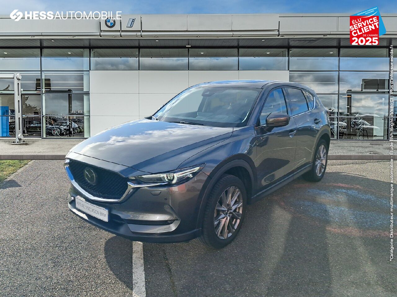 Véhicule d'occasion MAZDA CX-5 2.2 SKYACTIV-D 184CH SELECTION BVA 2022 TOUVRANT SIEGES CHAUF/VENTIL/CUIR GPS CARPLAY BOSE ATTE chez Toyota Thionville