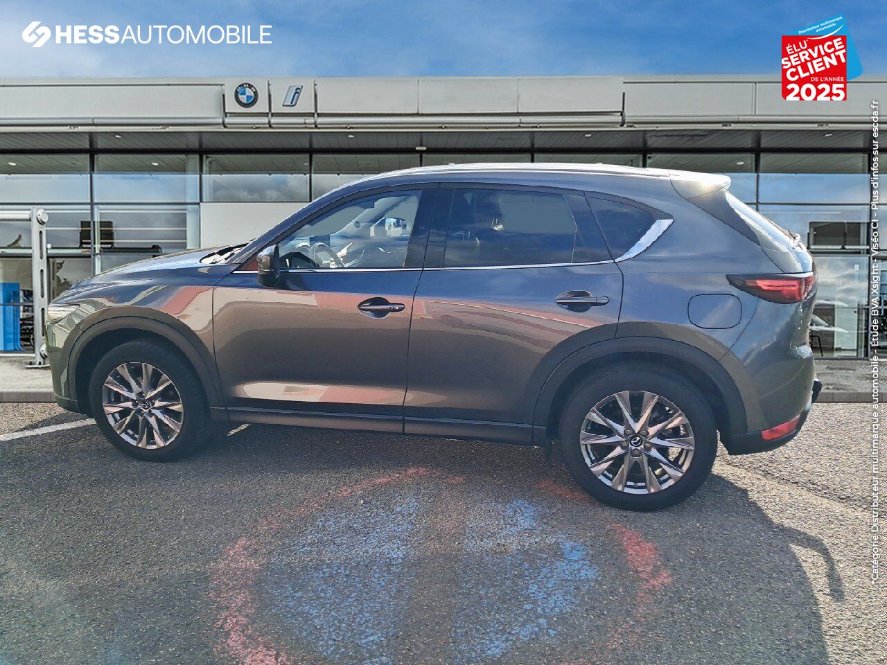 Véhicule d'occasion MAZDA CX-5 2.2 SKYACTIV-D 184CH SELECTION BVA 2022 TOUVRANT SIEGES CHAUF/VENTIL/CUIR GPS CARPLAY BOSE ATTE chez Toyota Thionville