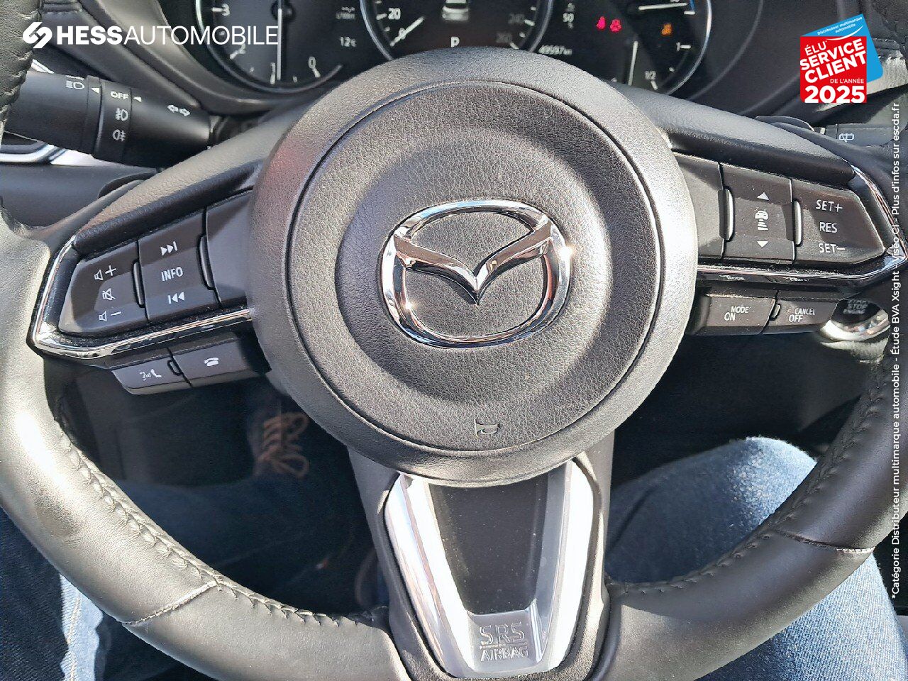Véhicule d'occasion MAZDA CX-5 2.2 SKYACTIV-D 184CH SELECTION BVA 2022 TOUVRANT SIEGES CHAUF/VENTIL/CUIR GPS CARPLAY BOSE ATTE chez Toyota Thionville