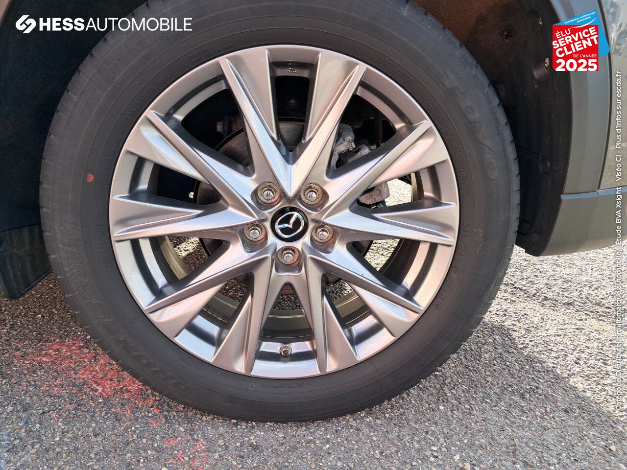 Véhicule d'occasion MAZDA CX-5 2.2 SKYACTIV-D 184CH SELECTION BVA 2022 TOUVRANT SIEGES CHAUF/VENTIL/CUIR GPS CARPLAY BOSE ATTE chez Toyota Thionville