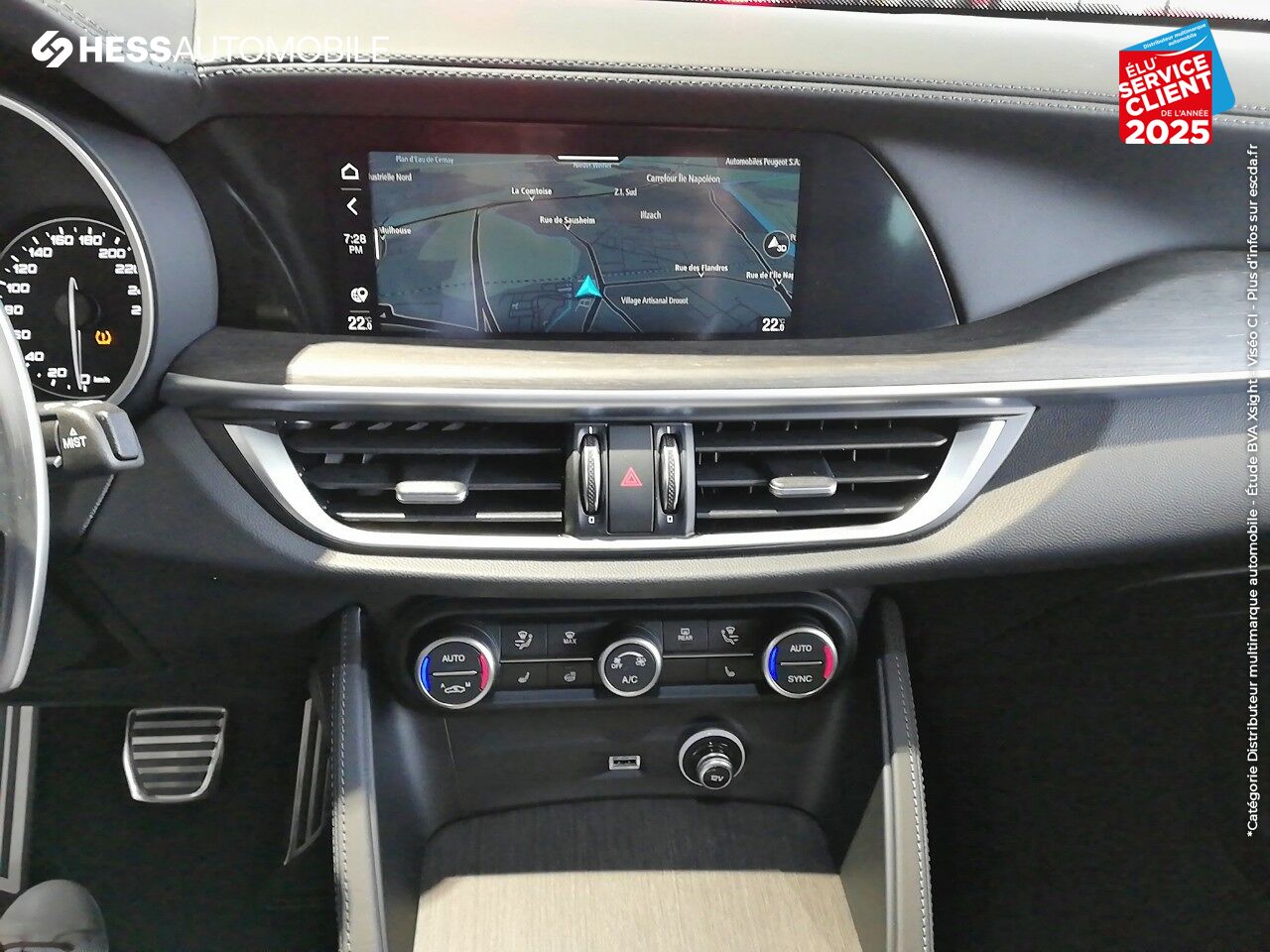 Véhicule d'occasion ALFA ROMEO STELVIO 2.2 DIESEL 160CH TI AT8 MY21 chez Fiat Besançon