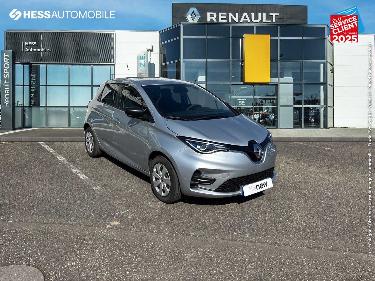 Véhicule d'occasion RENAULT ZOE LIFE CHARGE NORMALE R110 ACHAT INTEGRAL 4CV chez Renault Colmar