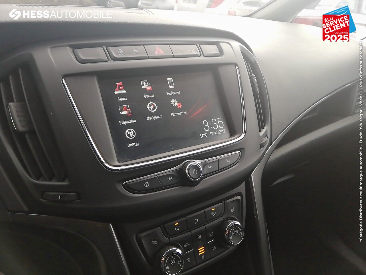 Véhicule d'occasion OPEL ZAFIRA 1.4 TURBO 140CH INNOVATION BVA6 GPS CAMERA SIEGE/VOLANT CHAUFFANT chez Opel Thionville