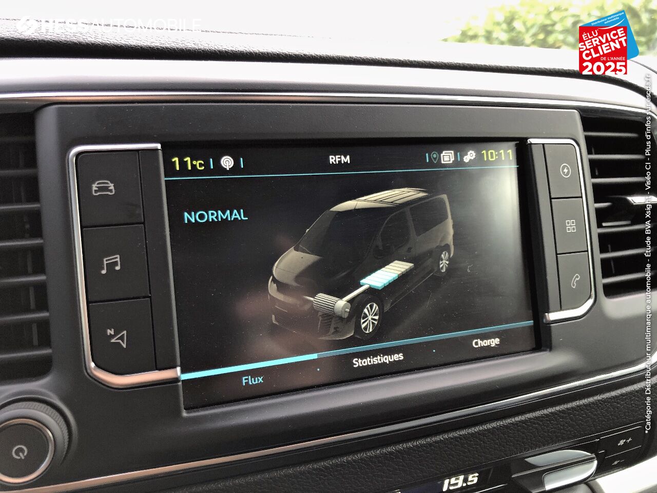 Véhicule d'occasion PEUGEOT TRAVELLER ELECTRIQUE 136CH 100KW BATTERIE 75KWH LONG BUSINESS 7 PLACES chez Peugeot Hirson