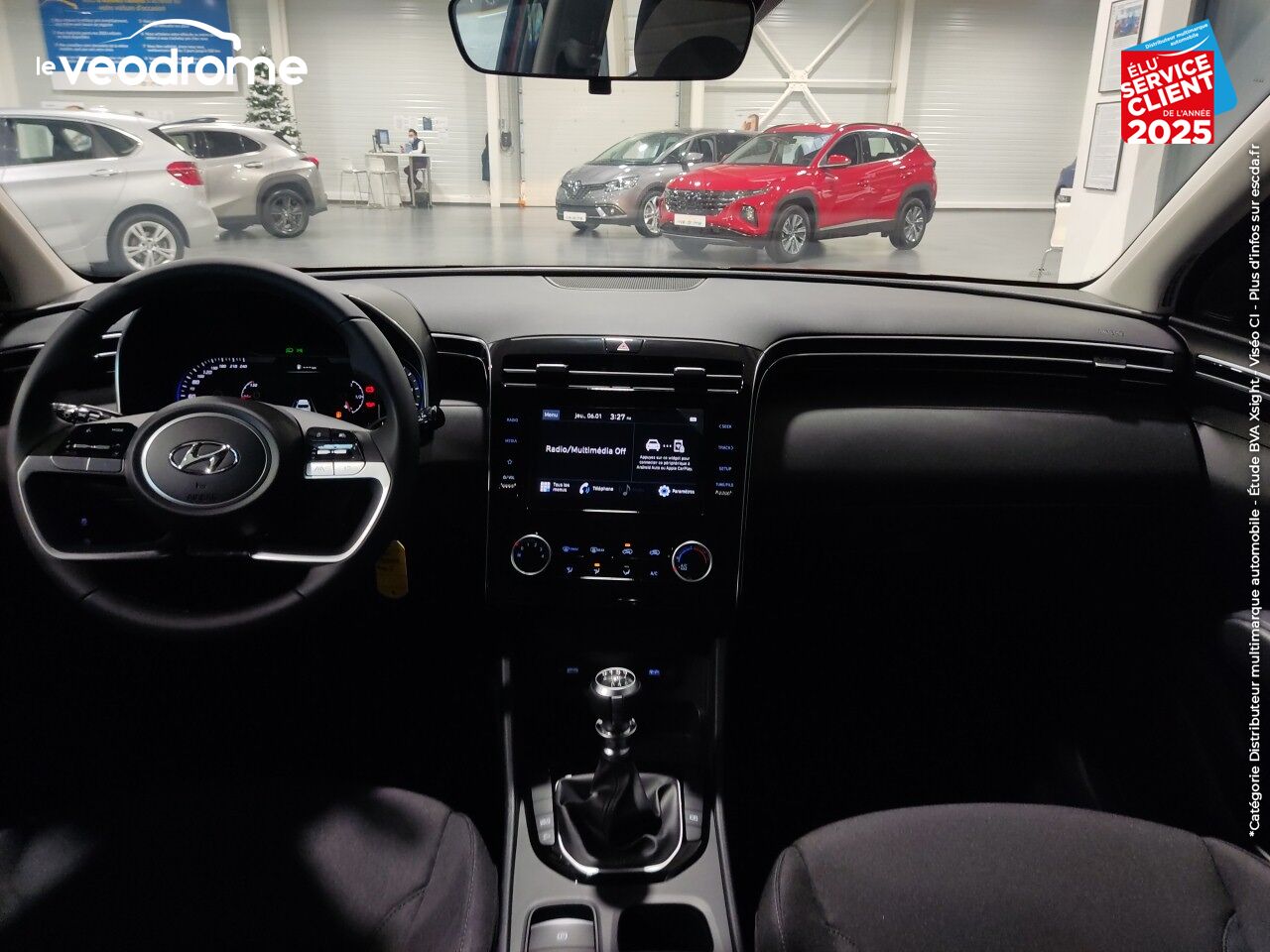Véhicule d'occasion HYUNDAI TUCSON 1.6 T-GDI 150CH INTUITIVE IBVM6 APPLE CARPLAY/ANDROID AUTO CAMERA JA17 chez Le Veodrome