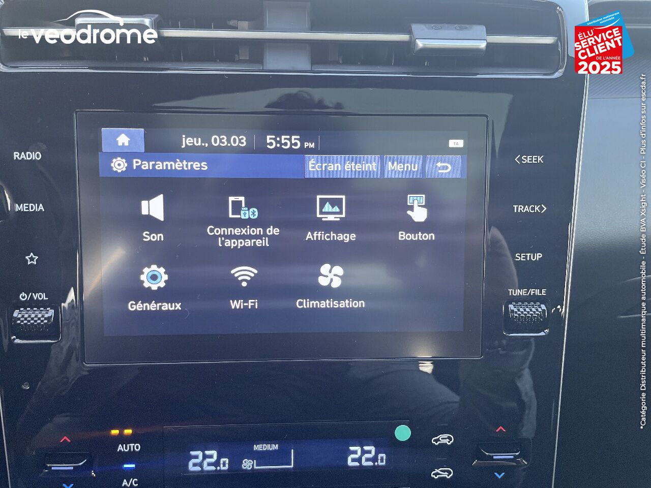Véhicule d'occasion HYUNDAI TUCSON 1.6 T-GDI 150CH HYBRID 48V INTUITIVE IBVM6 TPANO LED GPS chez Le Veodrome