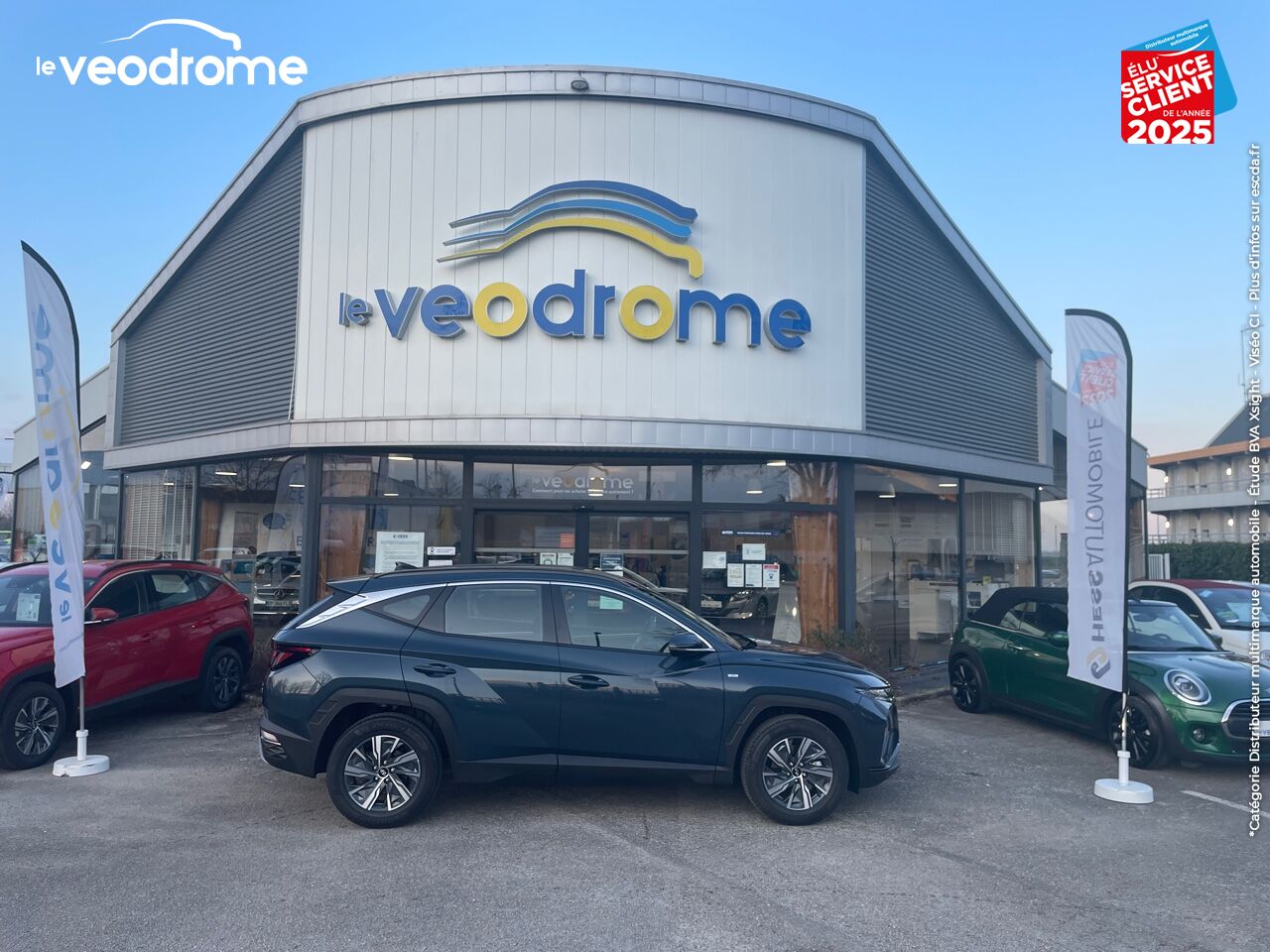 Véhicule d'occasion HYUNDAI TUCSON 1.6 T-GDI 150CH HYBRID 48V INTUITIVE IBVM6 TPANO LED GPS chez Le Veodrome
