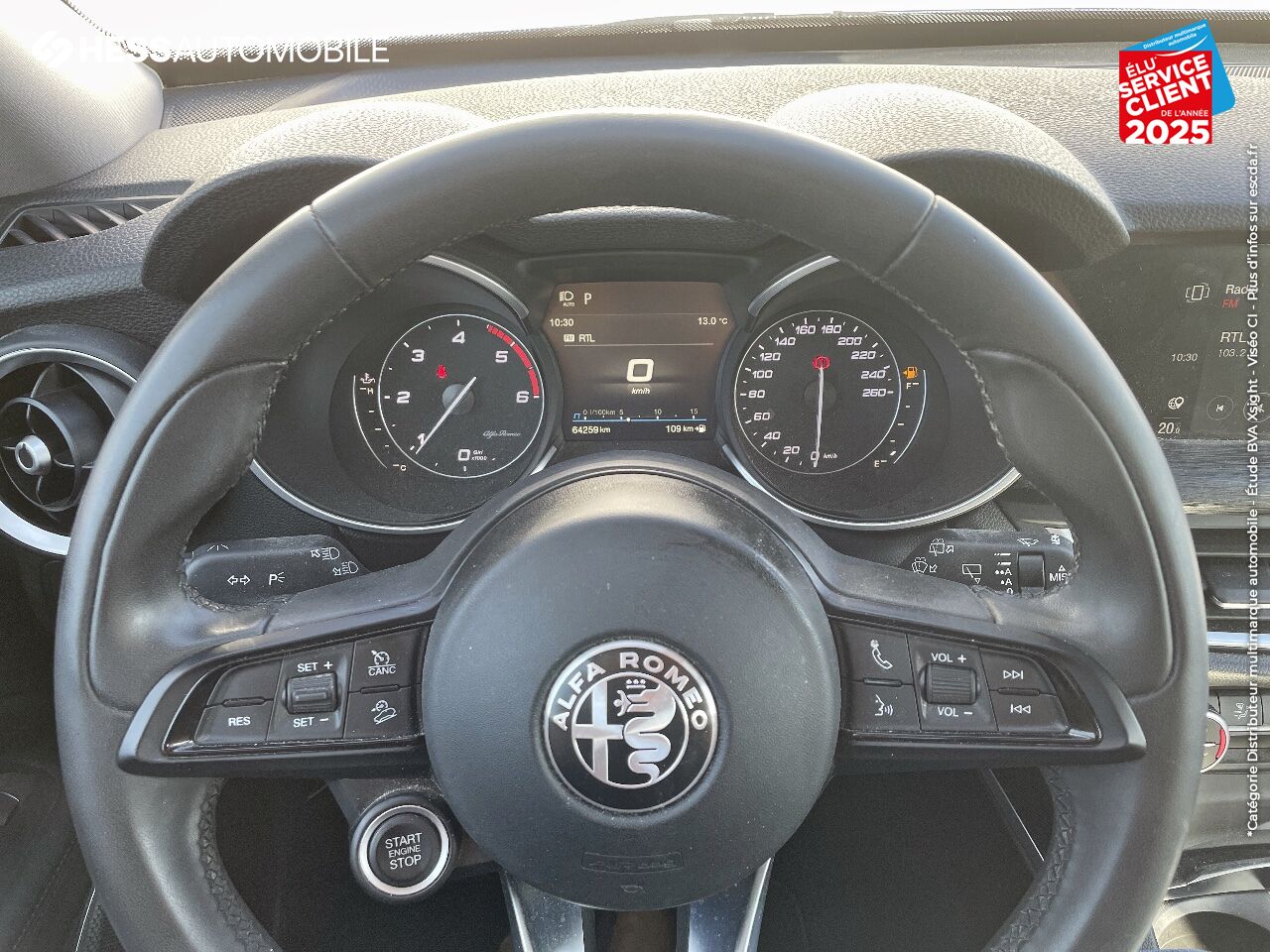 Véhicule d'occasion ALFA ROMEO STELVIO 2.2 DIESEL 160CH AT8 MY20 8CV chez Volvo Epernay