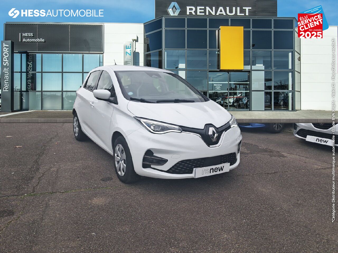 Véhicule d'occasion RENAULT ZOE E-TECH BUSINESS CHARGE NORMALE R110 ACHAT INTEGRAL - 21 GPS CAMERA chez Opel Bar le Duc