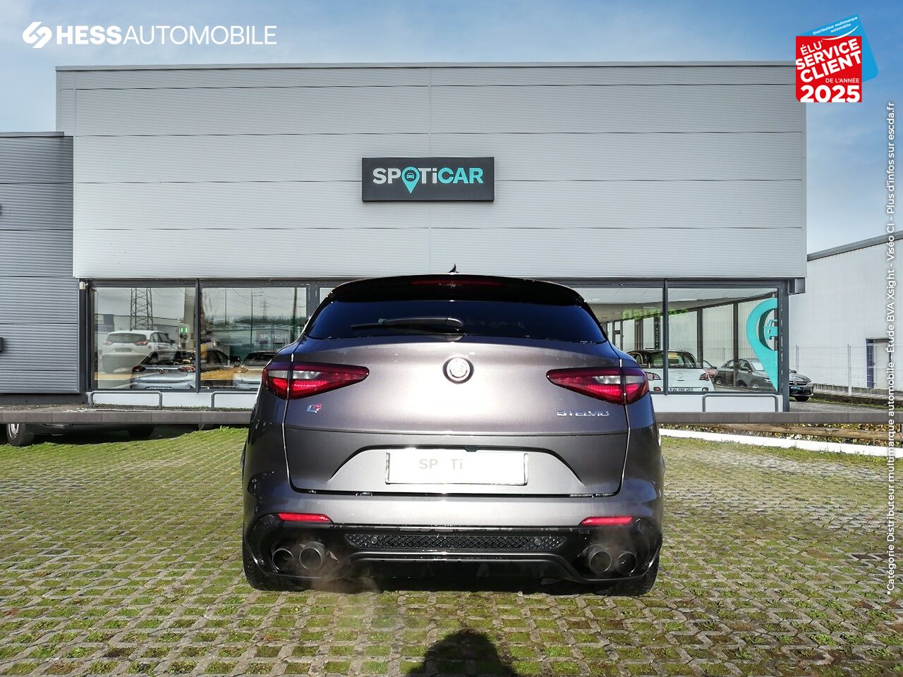 Véhicule d'occasion ALFA ROMEO STELVIO 2.9 V6 510CH QUADRIFOGLIO Q4 AT8 TOUVRANT/PANO SIEGE/VOLANT CHAUF GPS CAMERA chez Fiat Besançon
