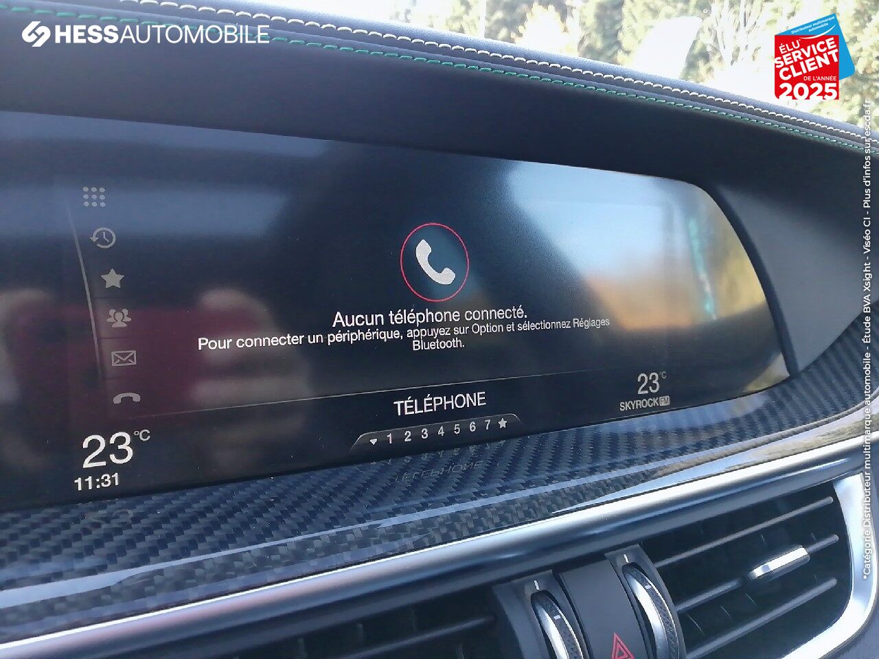 Véhicule d'occasion ALFA ROMEO STELVIO 2.9 V6 510CH QUADRIFOGLIO Q4 AT8 TOUVRANT/PANO SIEGE/VOLANT CHAUF GPS CAMERA chez Fiat Besançon