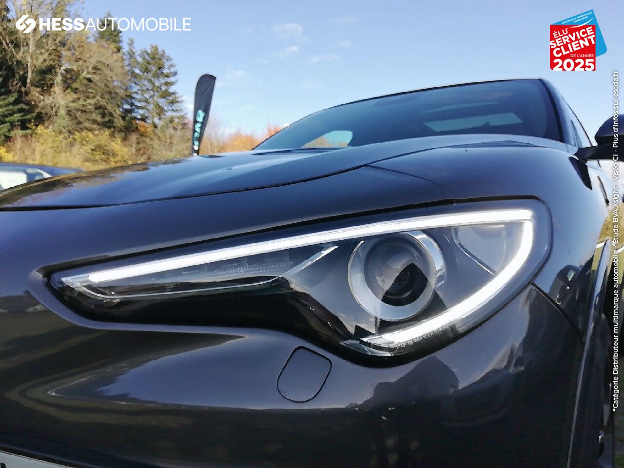 Véhicule d'occasion ALFA ROMEO STELVIO 2.9 V6 510CH QUADRIFOGLIO Q4 AT8 TOUVRANT/PANO SIEGE/VOLANT CHAUF GPS CAMERA chez Fiat Besançon