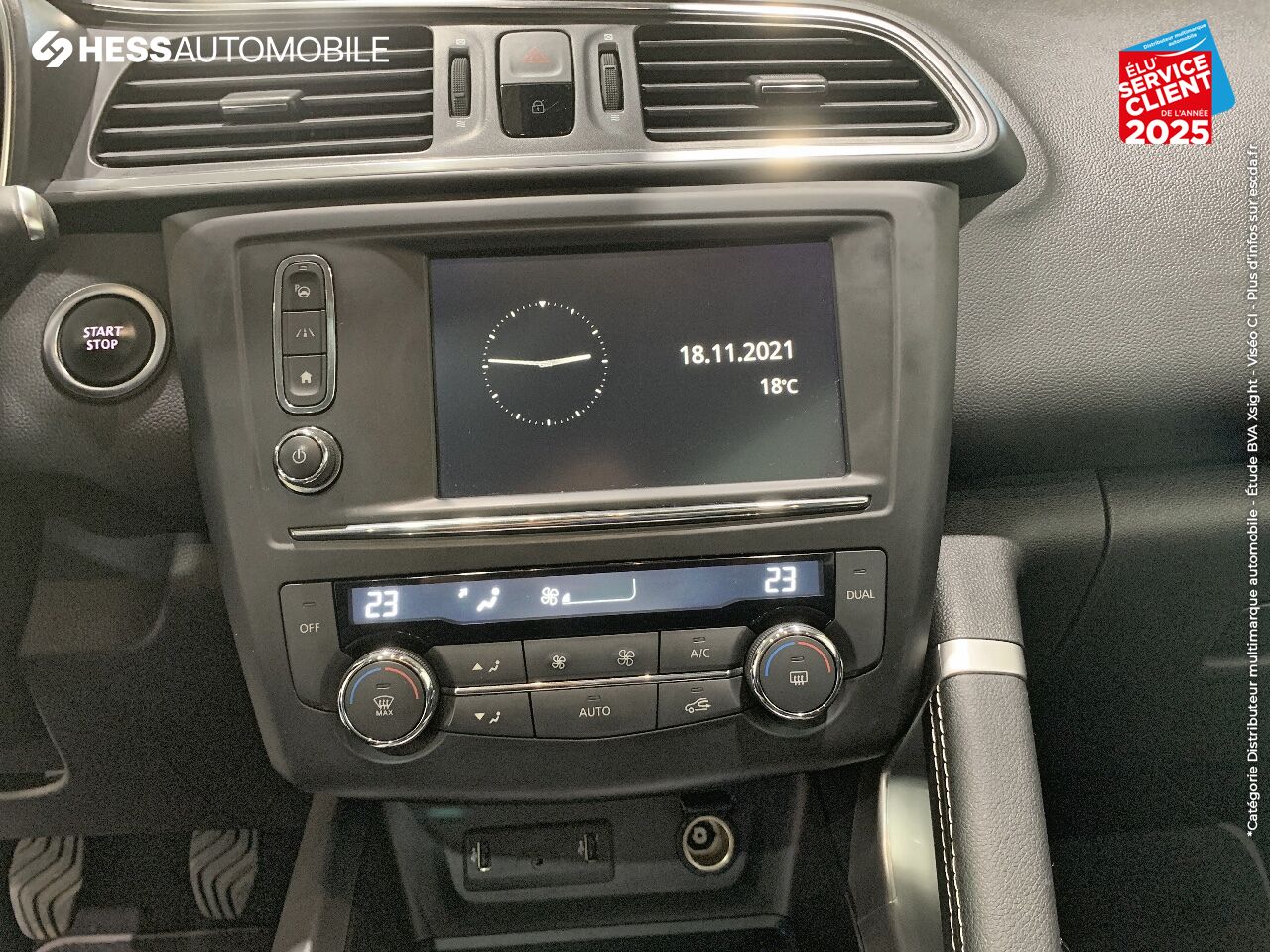 Véhicule d'occasion RENAULT KADJAR 1.6 DCI 130CH ENERGY INTENS 4WD GPS CAMERA RADAR AV/AR JA19 FULL LED chez Renault Sélestat