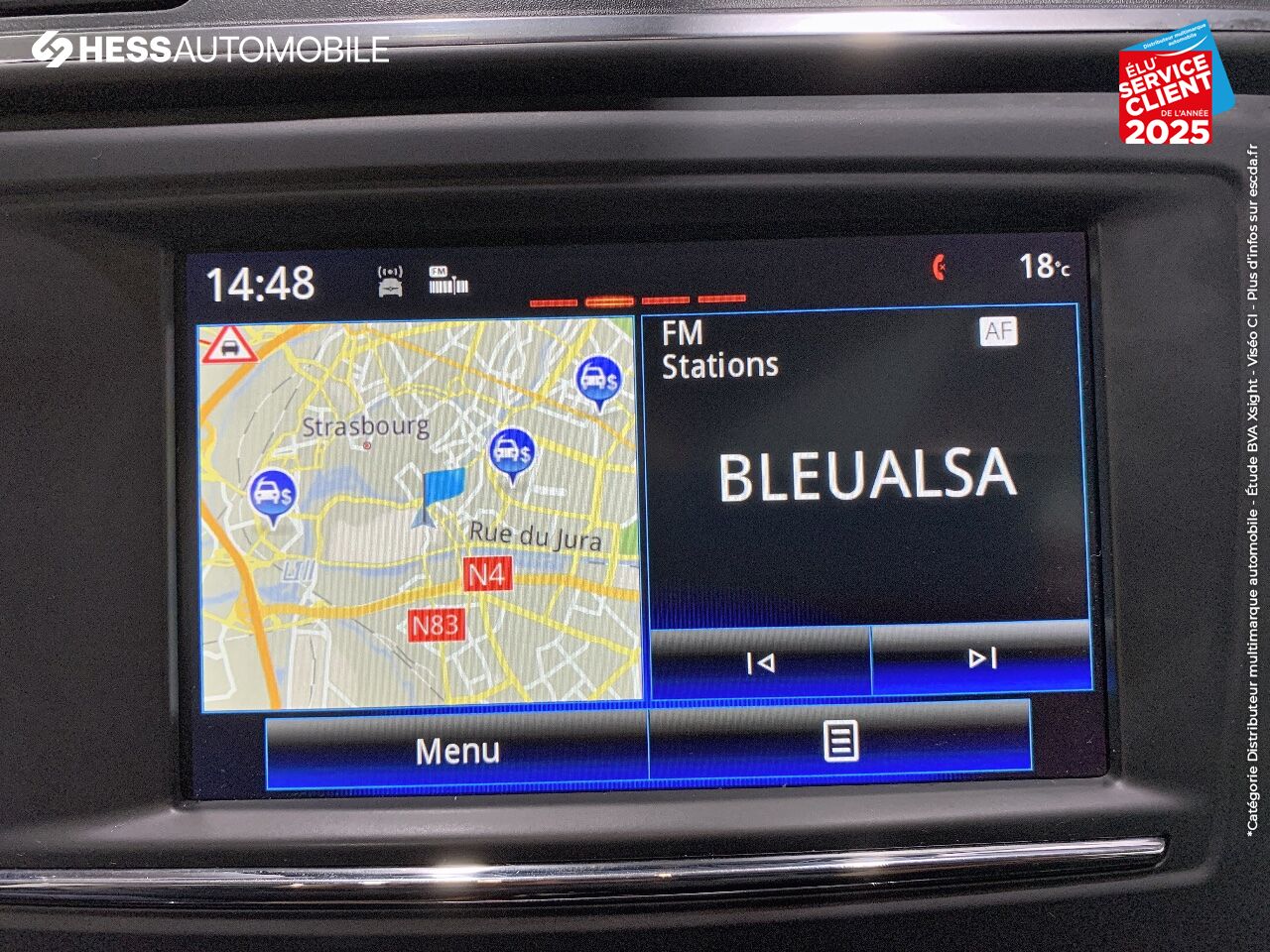 Véhicule d'occasion RENAULT KADJAR 1.6 DCI 130CH ENERGY INTENS 4WD GPS CAMERA RADAR AV/AR JA19 FULL LED chez Renault Sélestat