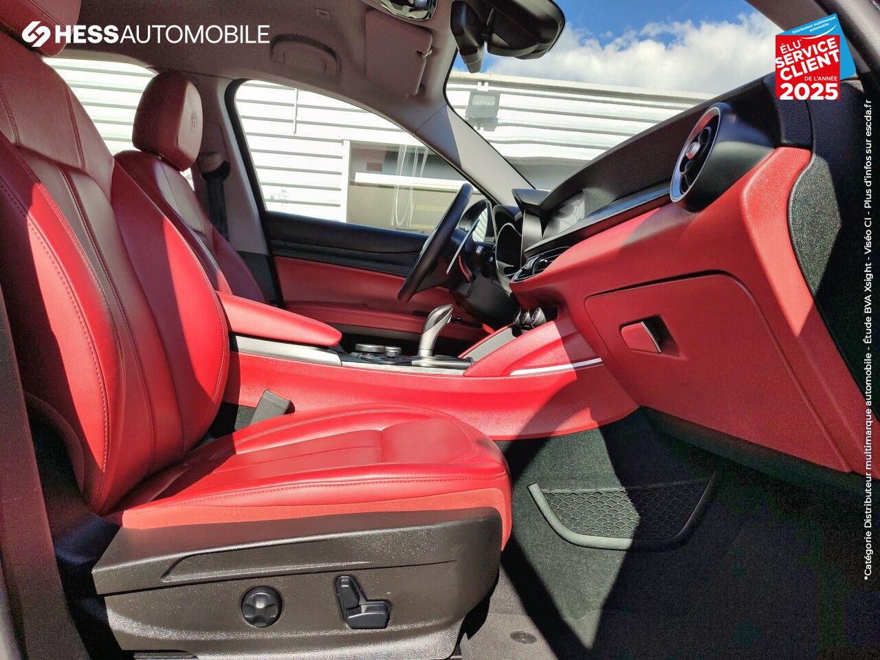Véhicule d'occasion ALFA ROMEO STELVIO 2.0T 280CH LUSSO Q4 AT8 CUIR SIEGE CHAUF GPS CAMERA chez Fiat Haguenau