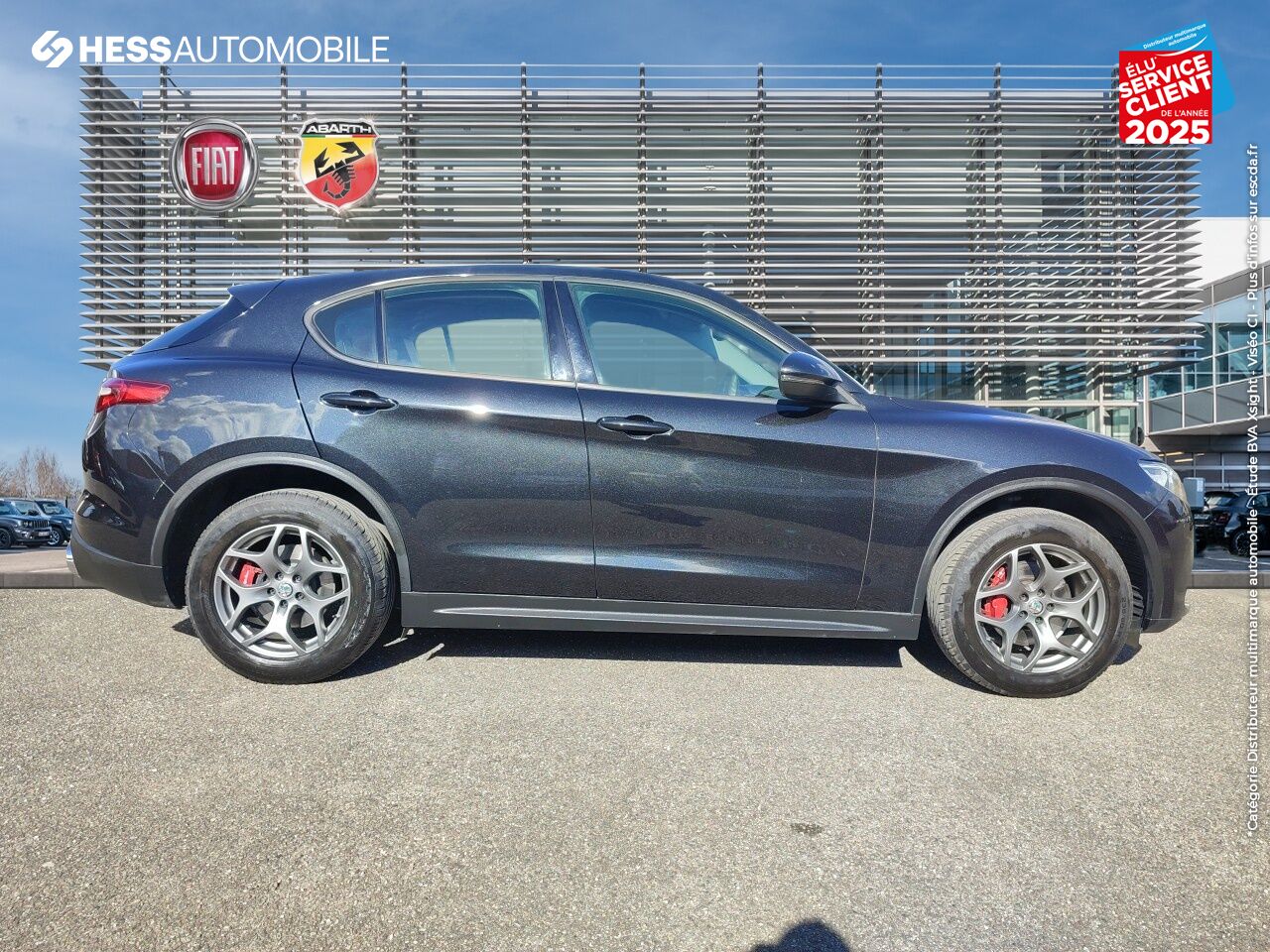Véhicule d'occasion ALFA ROMEO STELVIO 2.0T 280CH LUSSO Q4 AT8 CUIR SIEGE CHAUF GPS CAMERA chez Fiat Haguenau