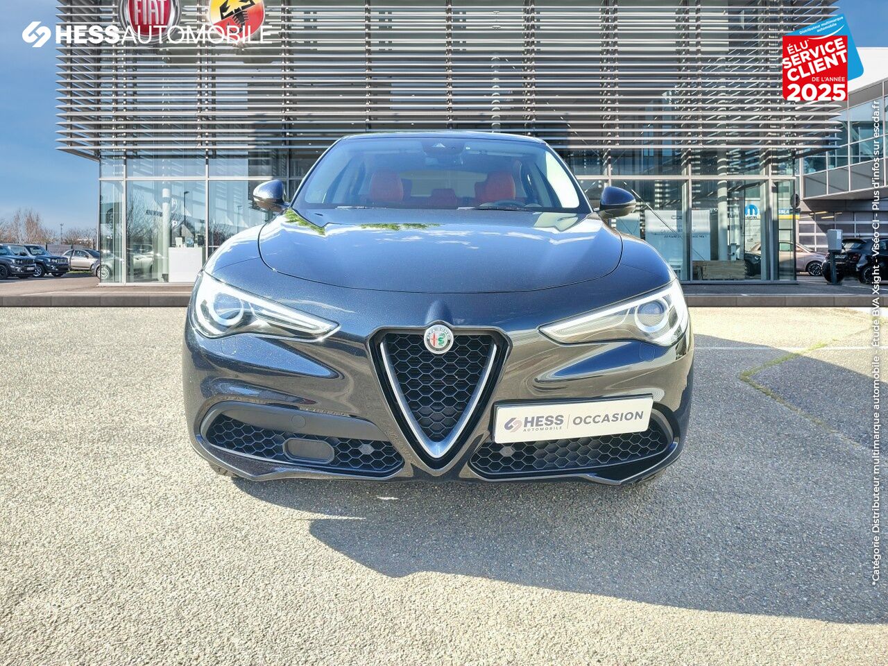 Véhicule d'occasion ALFA ROMEO STELVIO 2.0T 280CH LUSSO Q4 AT8 CUIR SIEGE CHAUF GPS CAMERA chez Fiat Haguenau