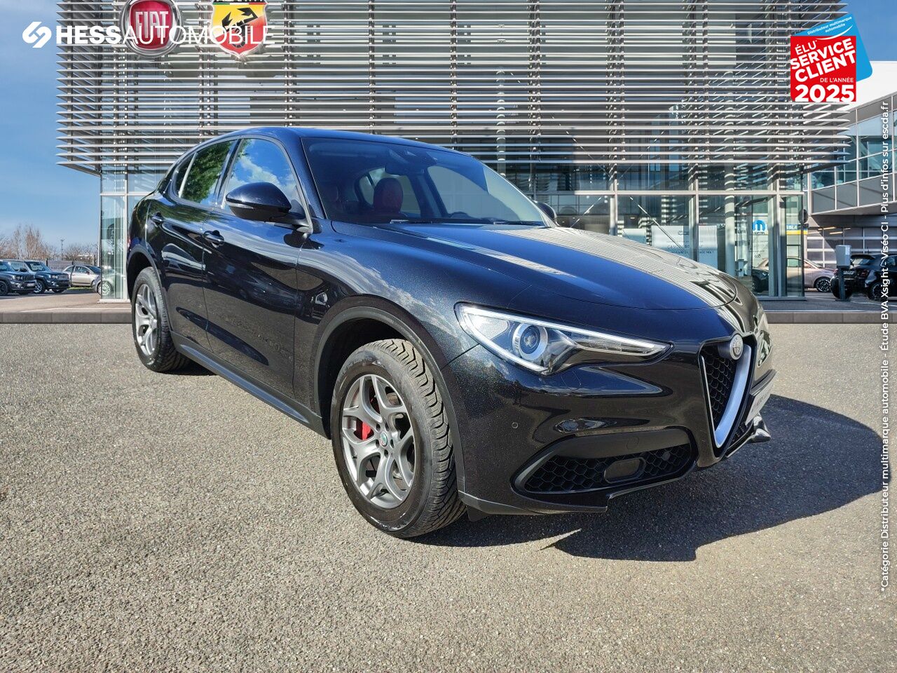 Véhicule d'occasion ALFA ROMEO STELVIO 2.0T 280CH LUSSO Q4 AT8 CUIR SIEGE CHAUF GPS CAMERA chez Fiat Haguenau