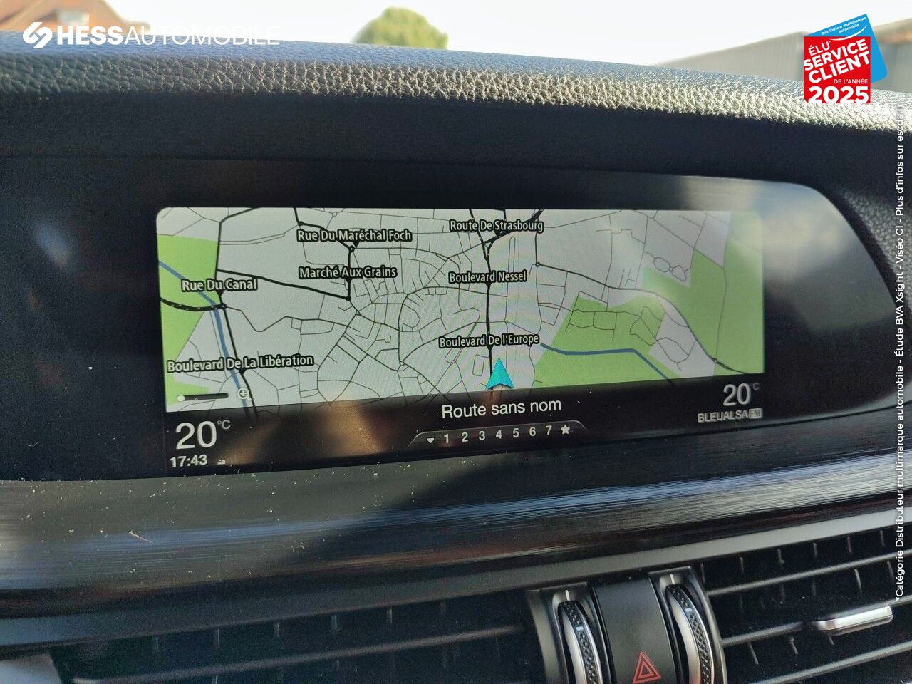 Véhicule d'occasion ALFA ROMEO STELVIO 2.0T 280CH LUSSO Q4 AT8 CUIR SIEGE CHAUF GPS CAMERA chez Fiat Haguenau