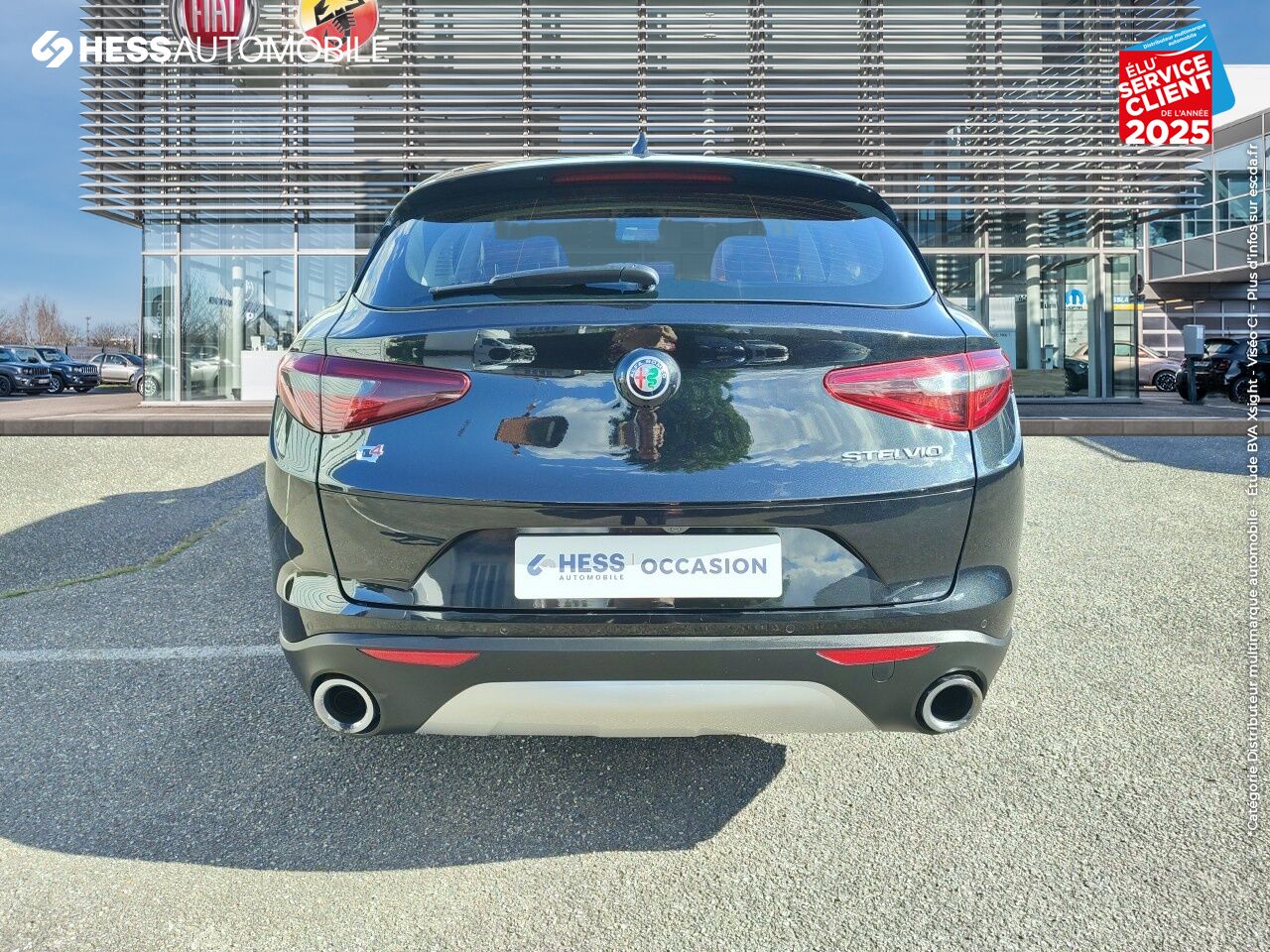 Véhicule d'occasion ALFA ROMEO STELVIO 2.0T 280CH LUSSO Q4 AT8 CUIR SIEGE CHAUF GPS CAMERA chez Fiat Haguenau