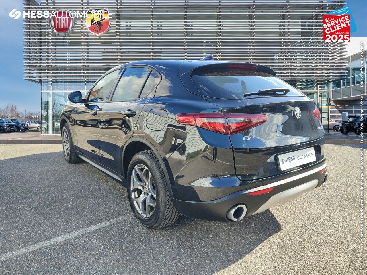 Véhicule d'occasion ALFA ROMEO STELVIO 2.0T 280CH LUSSO Q4 AT8 CUIR SIEGE CHAUF GPS CAMERA chez Fiat Haguenau