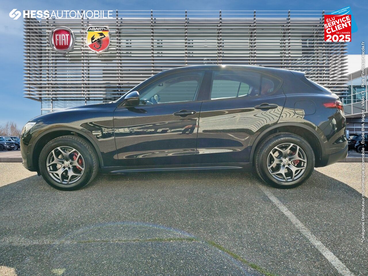 Véhicule d'occasion ALFA ROMEO STELVIO 2.0T 280CH LUSSO Q4 AT8 CUIR SIEGE CHAUF GPS CAMERA chez Fiat Haguenau