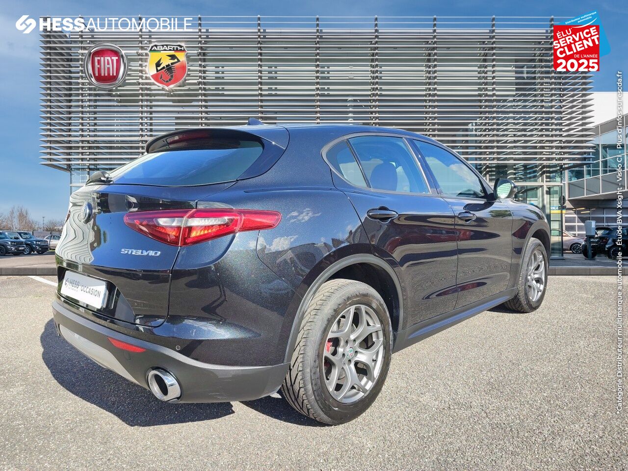Véhicule d'occasion ALFA ROMEO STELVIO 2.0T 280CH LUSSO Q4 AT8 CUIR SIEGE CHAUF GPS CAMERA chez Fiat Haguenau