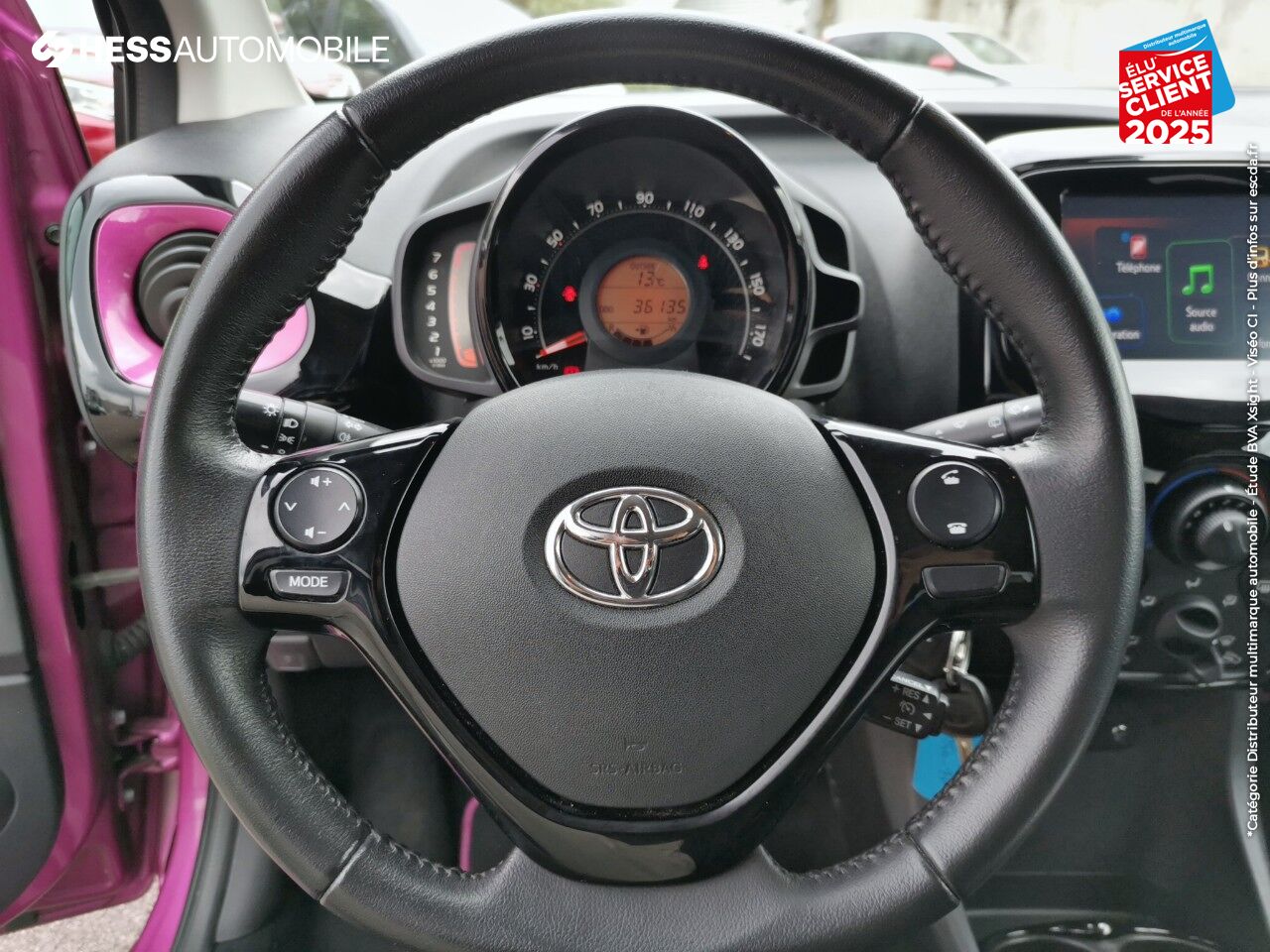 Véhicule d'occasion TOYOTA AYGO 1.0 VVT-I 72CH X-CITE 5P chez Toyota Belfort