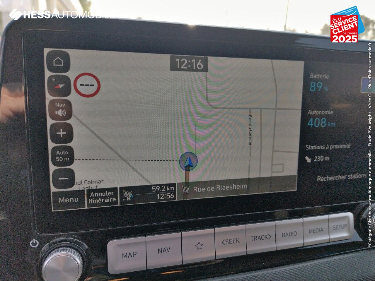 Véhicule d'occasion HYUNDAI KONA ELECTRIC 64KWH - 204CH CREATIVE chez Hyundai Chalons