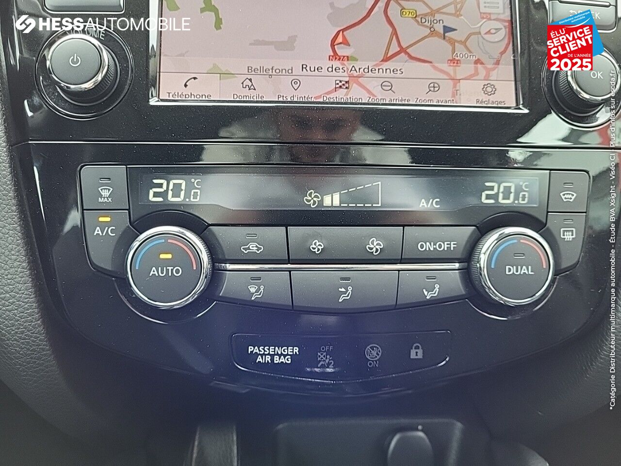 Véhicule d'occasion NISSAN QASHQAI 1.7 DCI 150CH TEKNA 2019 TPANO SIEGE CHAUF GPS CAM360 chez Nissan Beaune