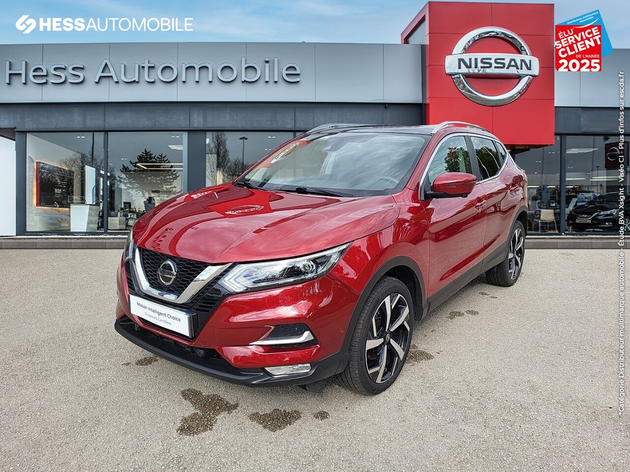 Véhicule d'occasion NISSAN QASHQAI 1.7 DCI 150CH TEKNA 2019 TPANO SIEGE CHAUF GPS CAM360 chez Nissan Beaune