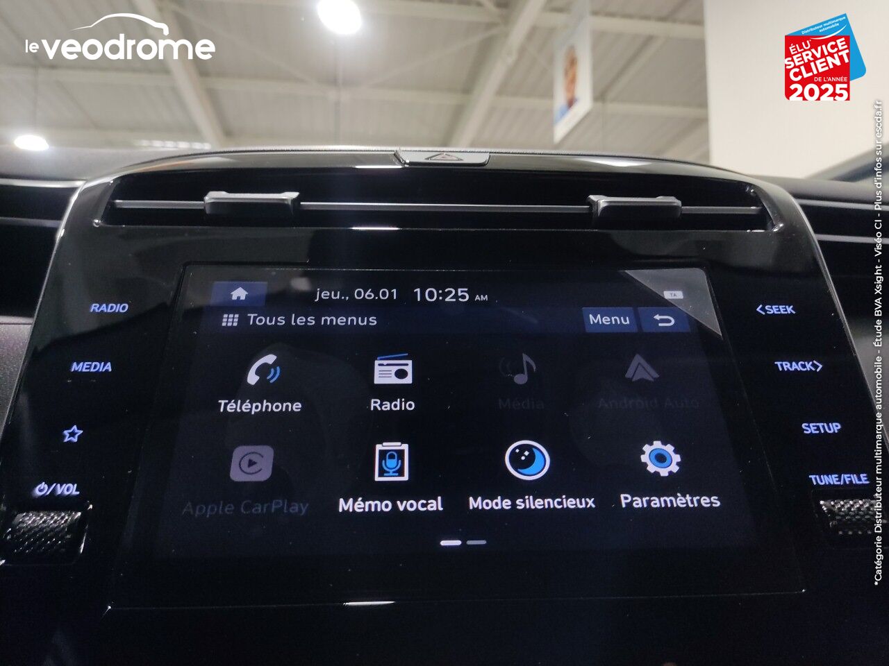 Véhicule d'occasion HYUNDAI TUCSON 1.6 T-GDI 150CH INTUITIVE IBVM6 APPLE CARPLAY/ANDROID AUTO CAMERA JA17 chez Le Veodrome