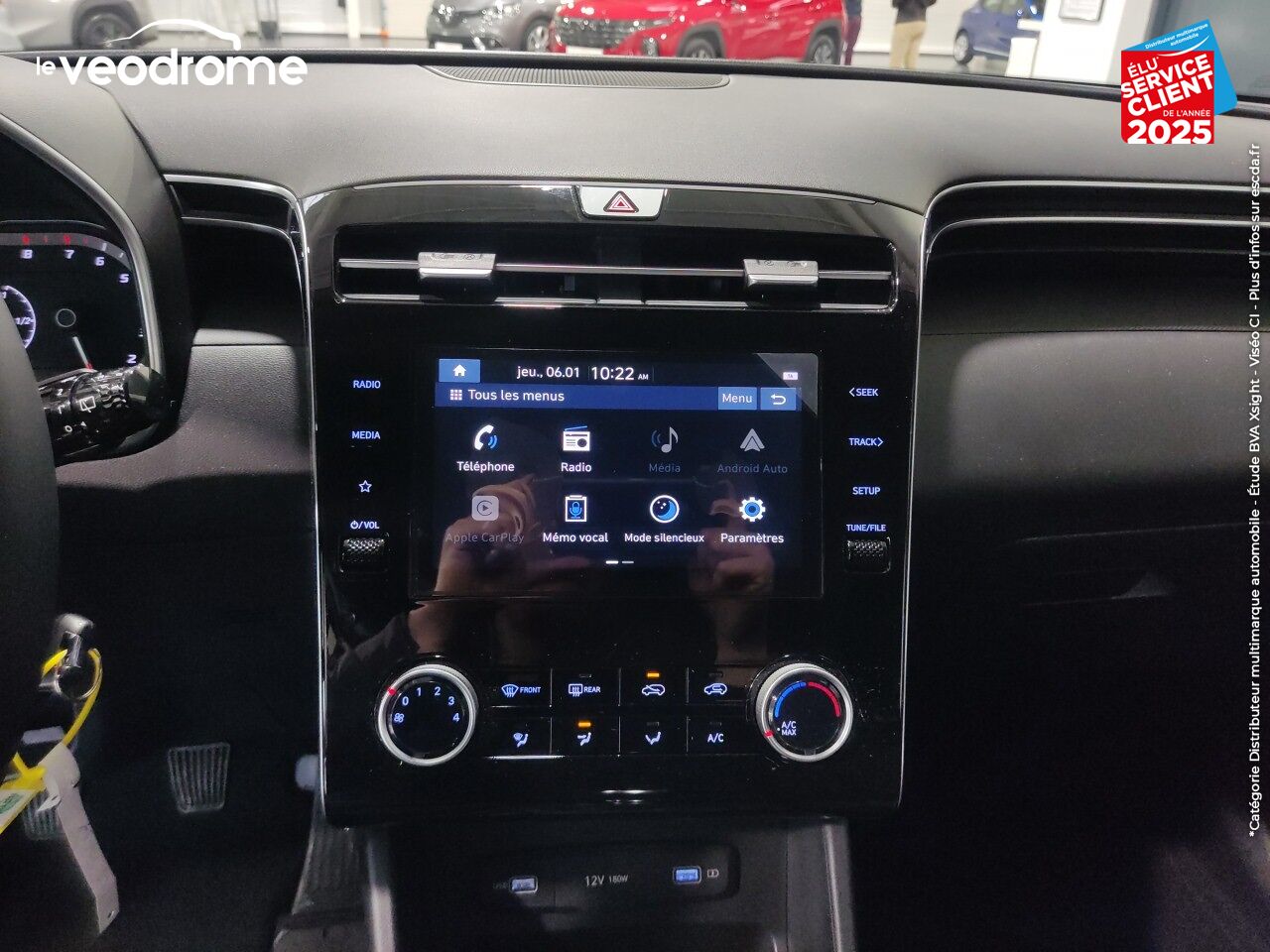 Véhicule d'occasion HYUNDAI TUCSON 1.6 T-GDI 150CH INTUITIVE IBVM6 APPLE CARPLAY/ANDROID AUTO CAMERA JA17 chez Le Veodrome