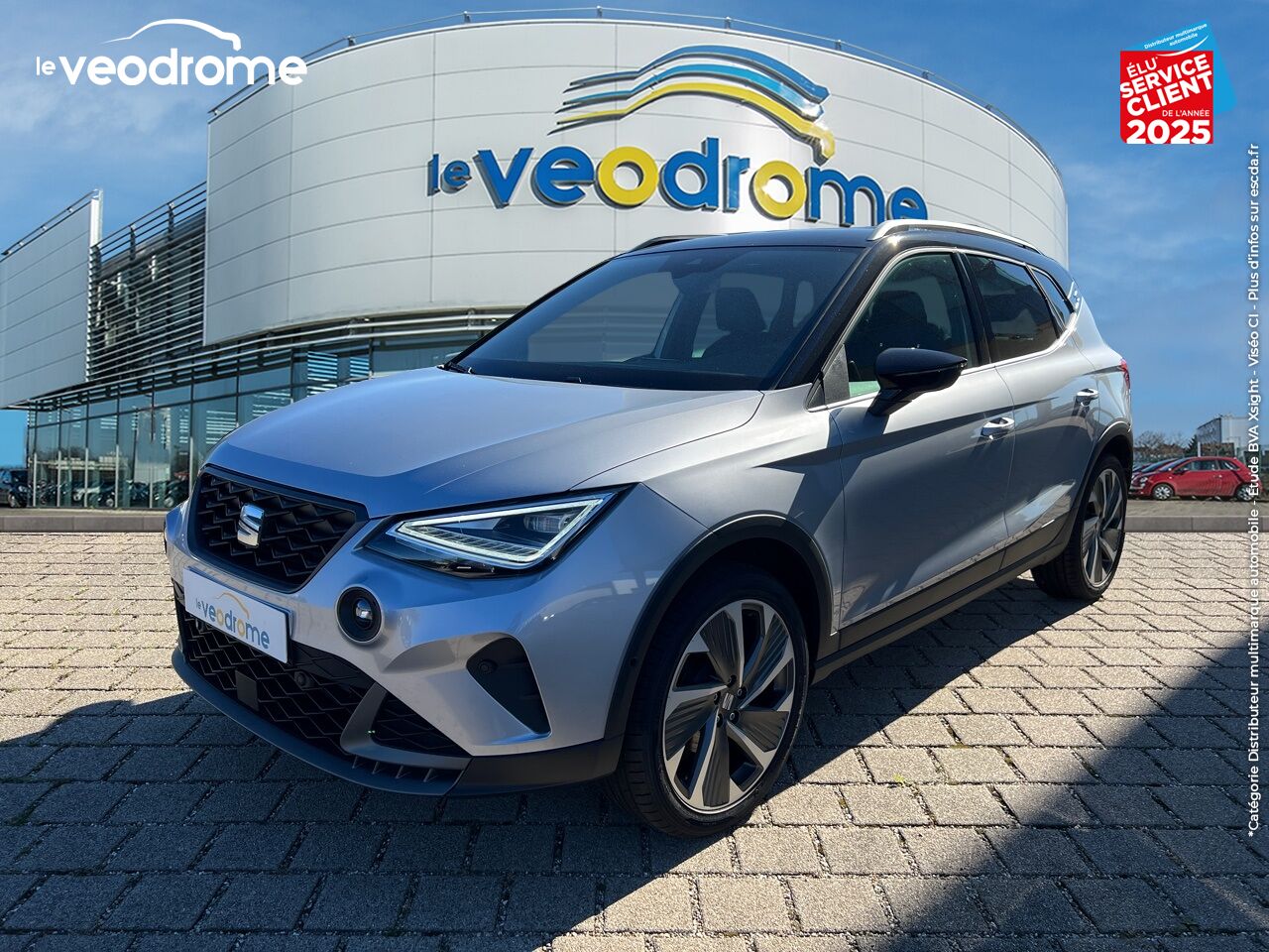 Véhicule d'occasion SEAT ARONA 1.0 TSI 110CH FR DSG7 CAMERA GPS chez Le Veodrome