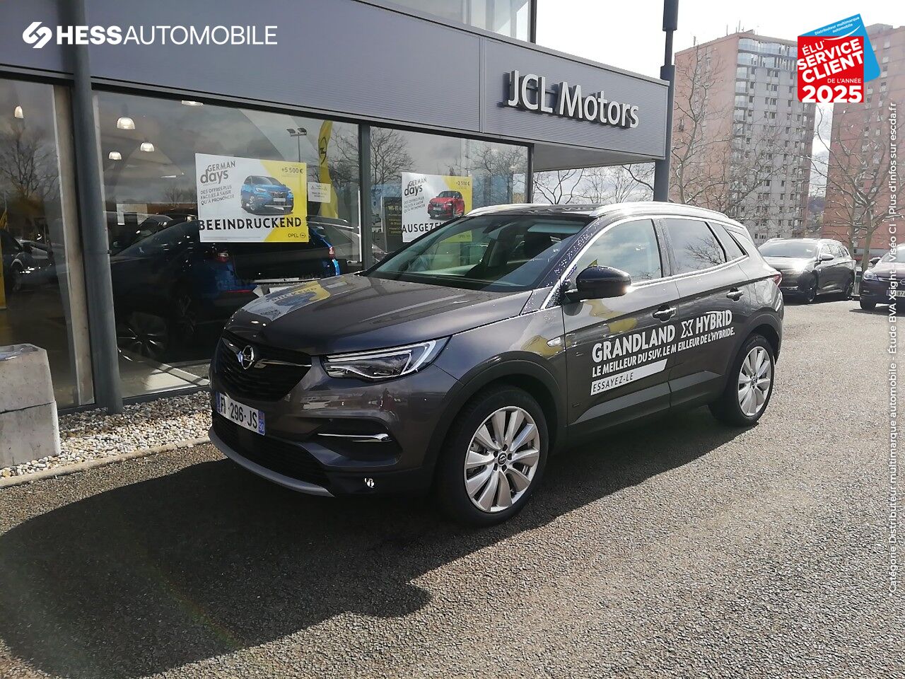 Véhicule d'occasion OPEL GRANDLAND X HYBRID4 300CH ULTIMATE GPS CAMERA RADAR AV/AR SIEGES CHAUF LED chez Opel Belfort