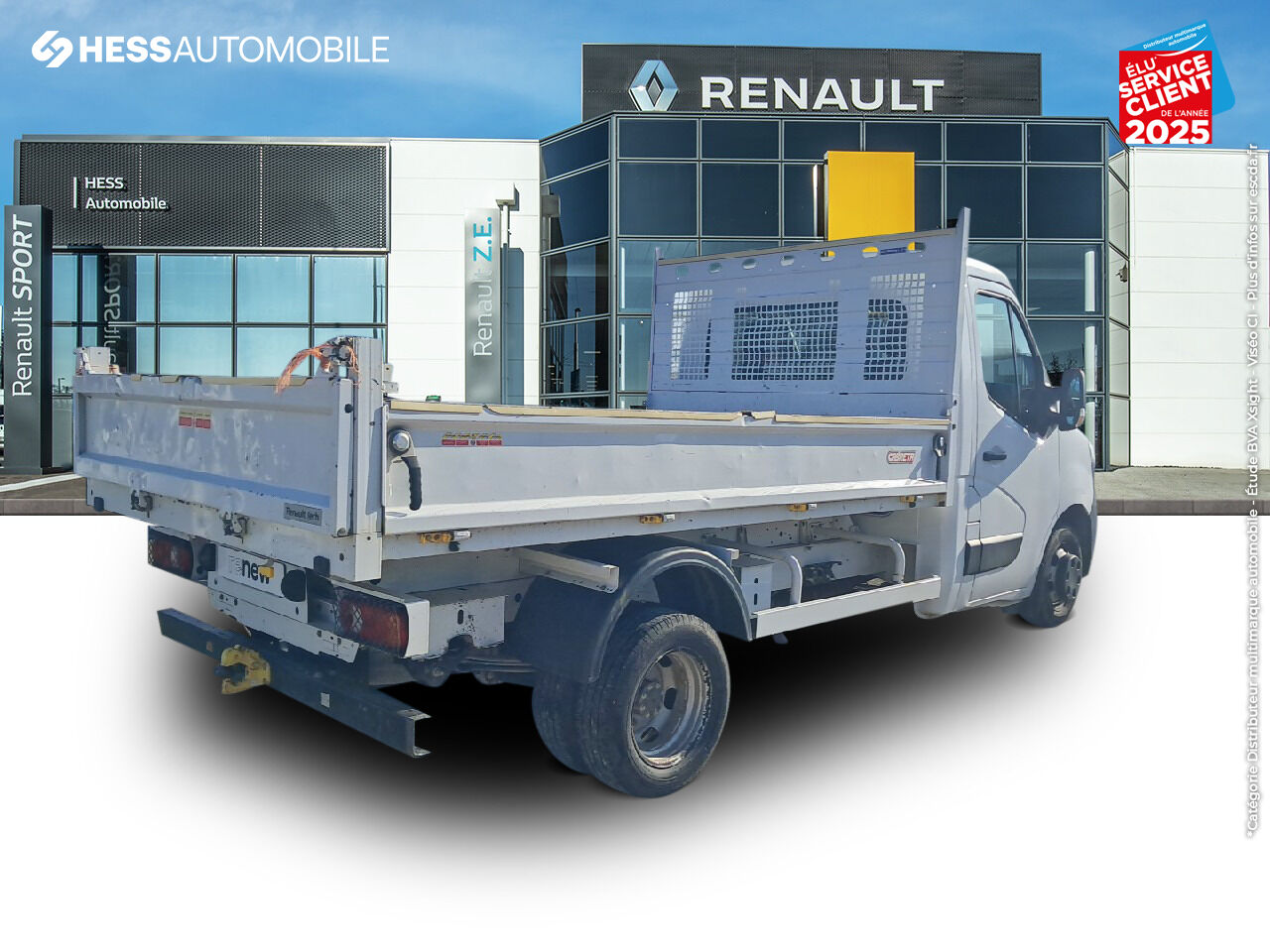 Véhicule d'occasion RENAULT MASTER BENNE RJ3500 L2 PORTE A FAUX COURT 2.3 BLUE DCI 130CH EUROVI chez Renault Sélestat