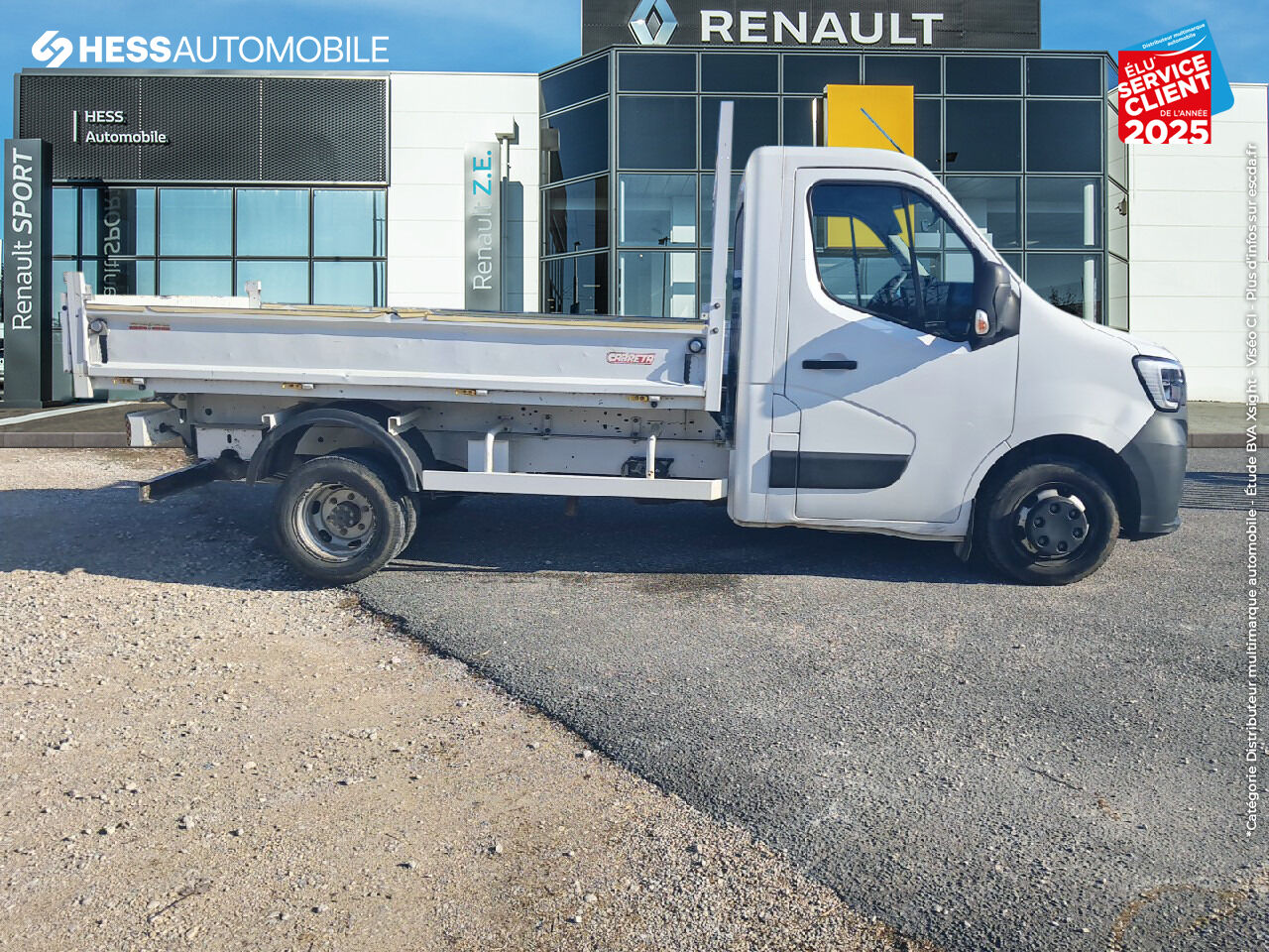 Véhicule d'occasion RENAULT MASTER BENNE RJ3500 L2 PORTE A FAUX COURT 2.3 BLUE DCI 130CH EUROVI chez Renault Sélestat