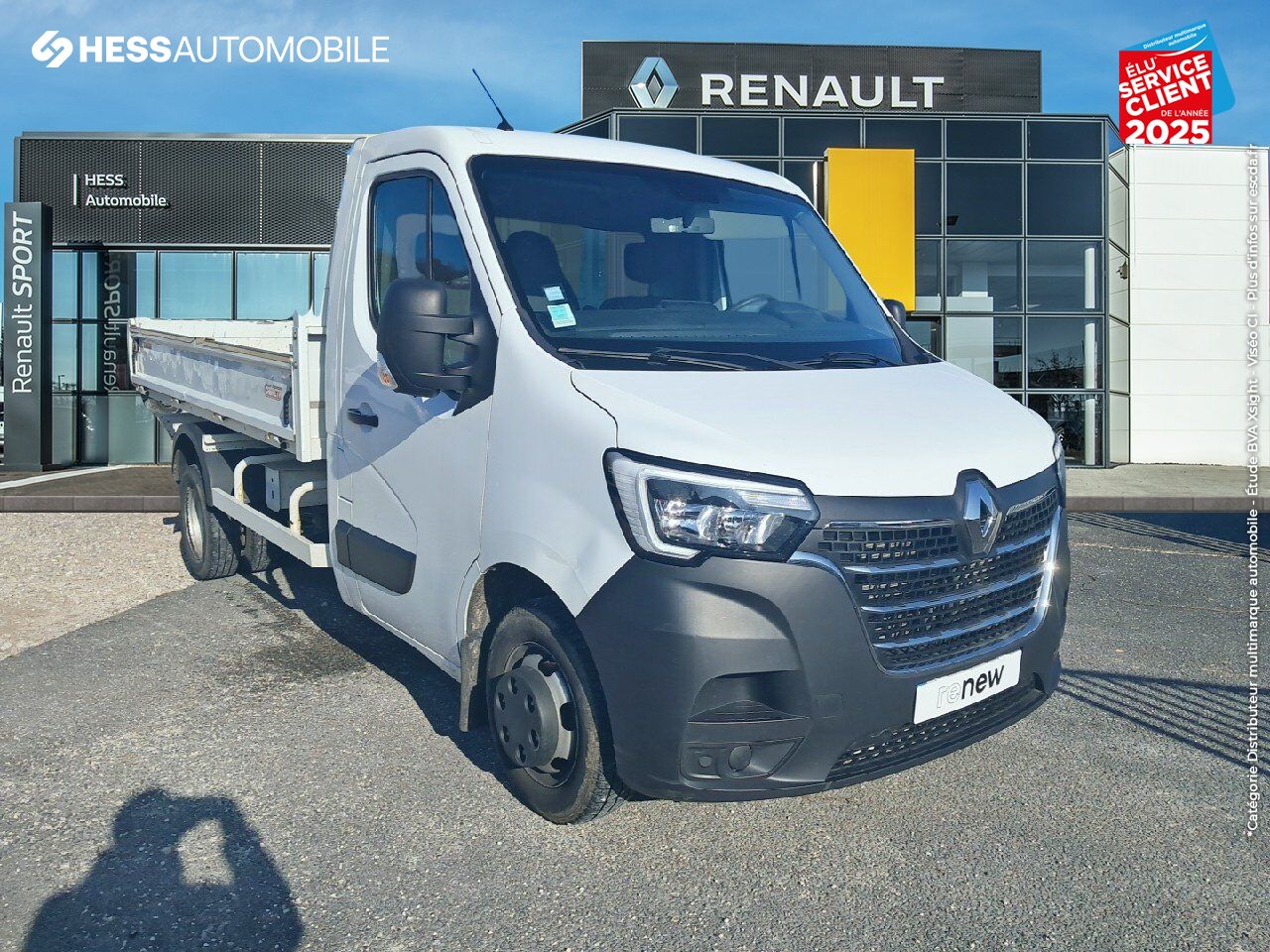 Véhicule d'occasion RENAULT MASTER BENNE RJ3500 L2 PORTE A FAUX COURT 2.3 BLUE DCI 130CH EUROVI chez Renault Sélestat