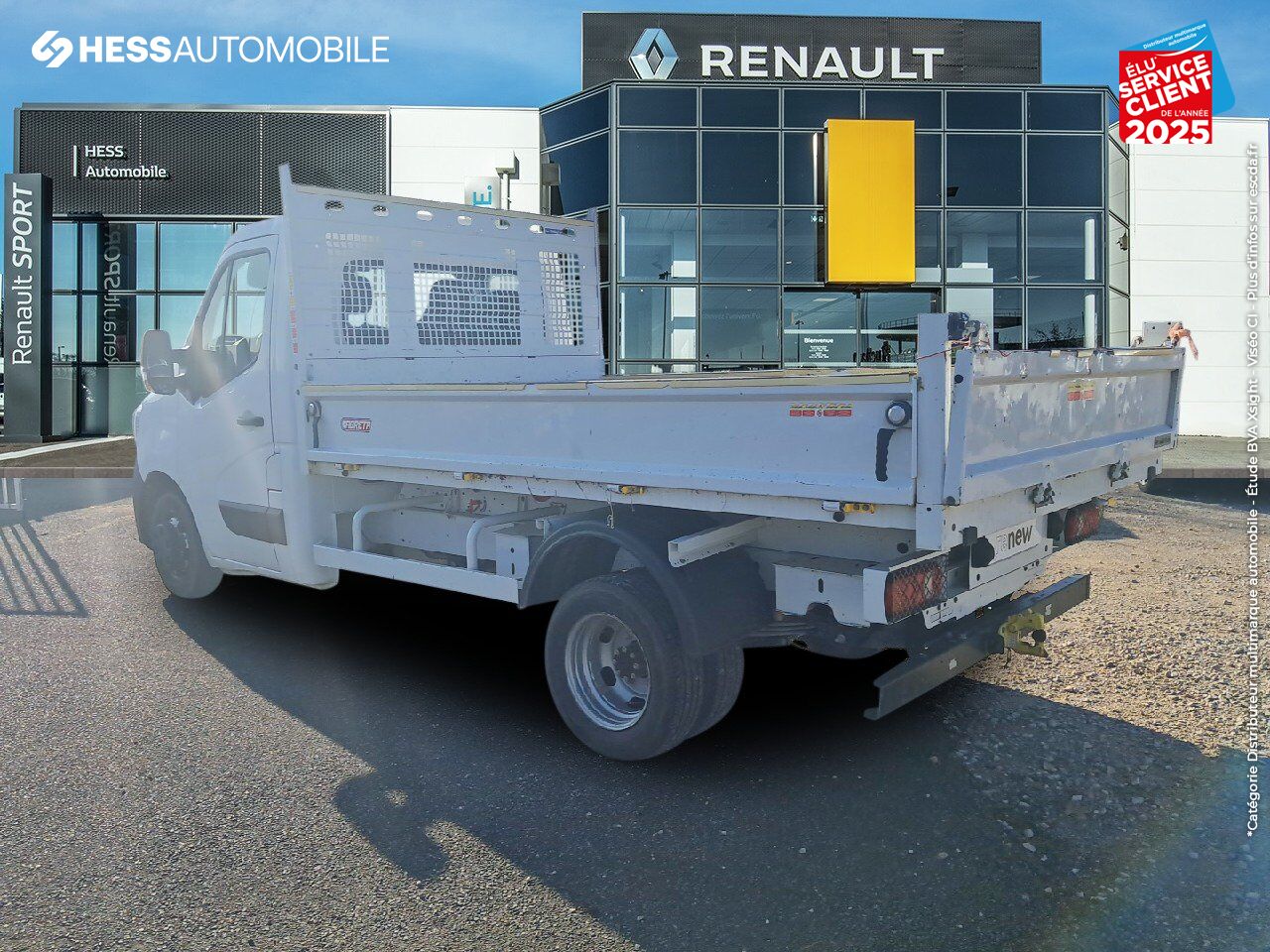 Véhicule d'occasion RENAULT MASTER BENNE RJ3500 L2 PORTE A FAUX COURT 2.3 BLUE DCI 130CH EUROVI chez Renault Sélestat
