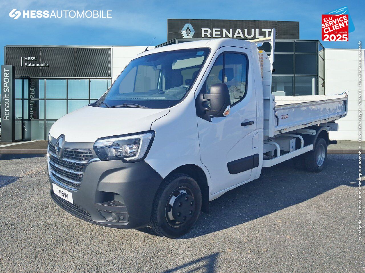 Véhicule d'occasion RENAULT MASTER BENNE RJ3500 L2 PORTE A FAUX COURT 2.3 BLUE DCI 130CH EUROVI chez Renault Sélestat