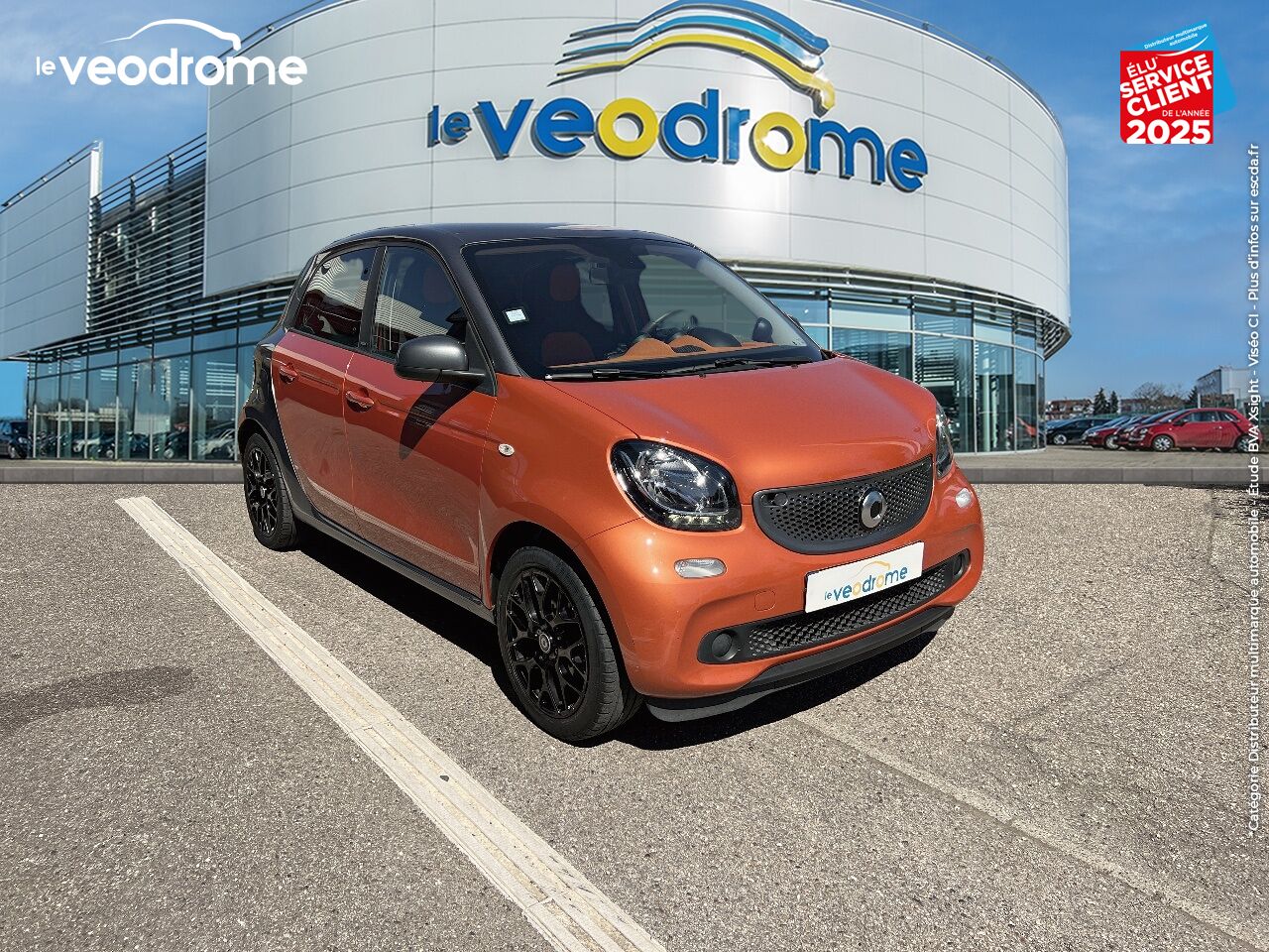 Véhicule d'occasion SMART FORFOUR 90CH PASSION TWINAMIC chez Le Veodrome