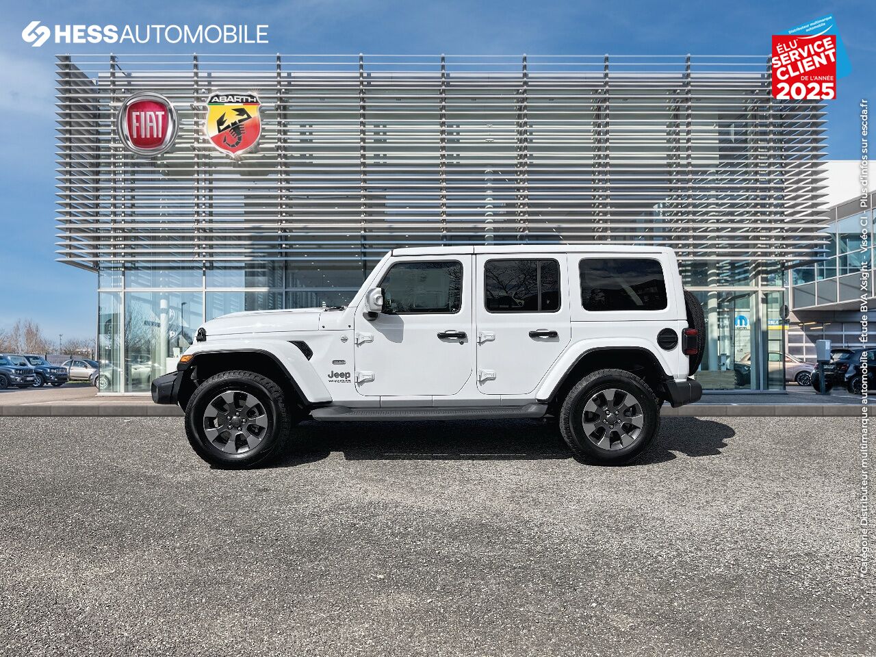 Véhicule d'occasion JEEP WRANGLER UNLIMITED 2.0 T 272CH OVERLAND COMMAND-TRAC BVA8 CUIR GPS CAMERA ATTELAGE chez Fiat Mulhouse