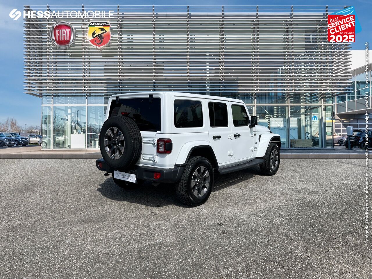 Véhicule d'occasion JEEP WRANGLER UNLIMITED 2.0 T 272CH OVERLAND COMMAND-TRAC BVA8 CUIR GPS CAMERA ATTELAGE chez Fiat Mulhouse