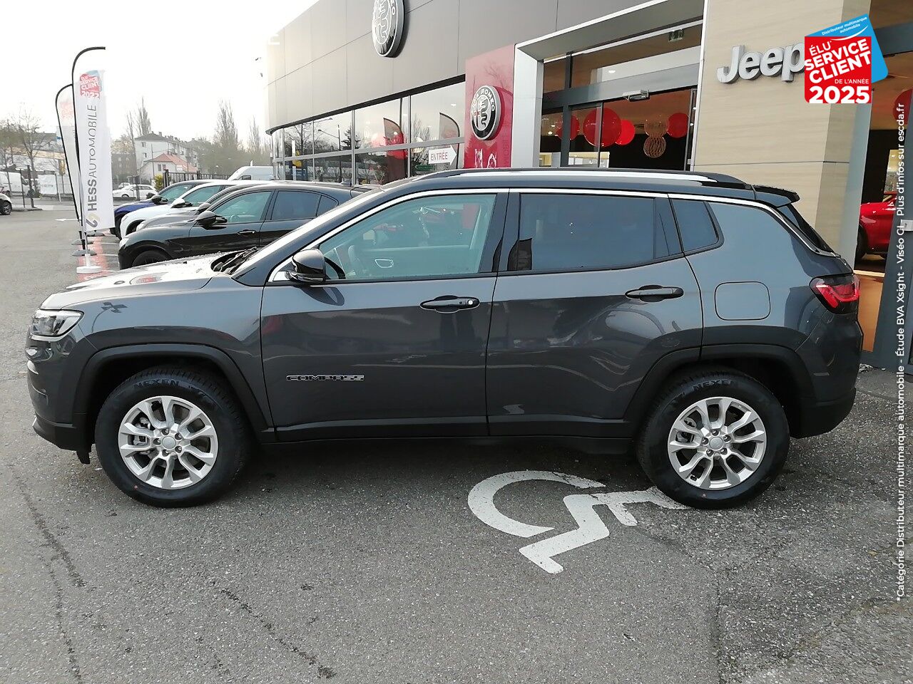 Véhicule d'occasion JEEP COMPASS 1.3 GSE T4 190CH LIMITED 4XE PHEV AT6 chez Fiat Besançon