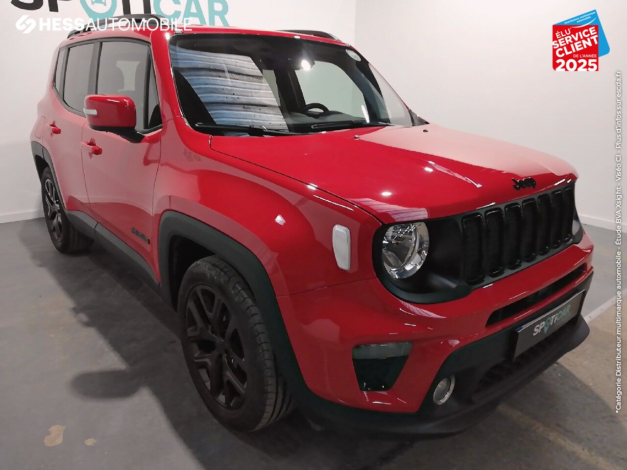 Véhicule d'occasion JEEP RENEGADE 1.6 MULTIJET 120CH BROOKLYN EDITION GPS RADAR AR chez HESS Automobile