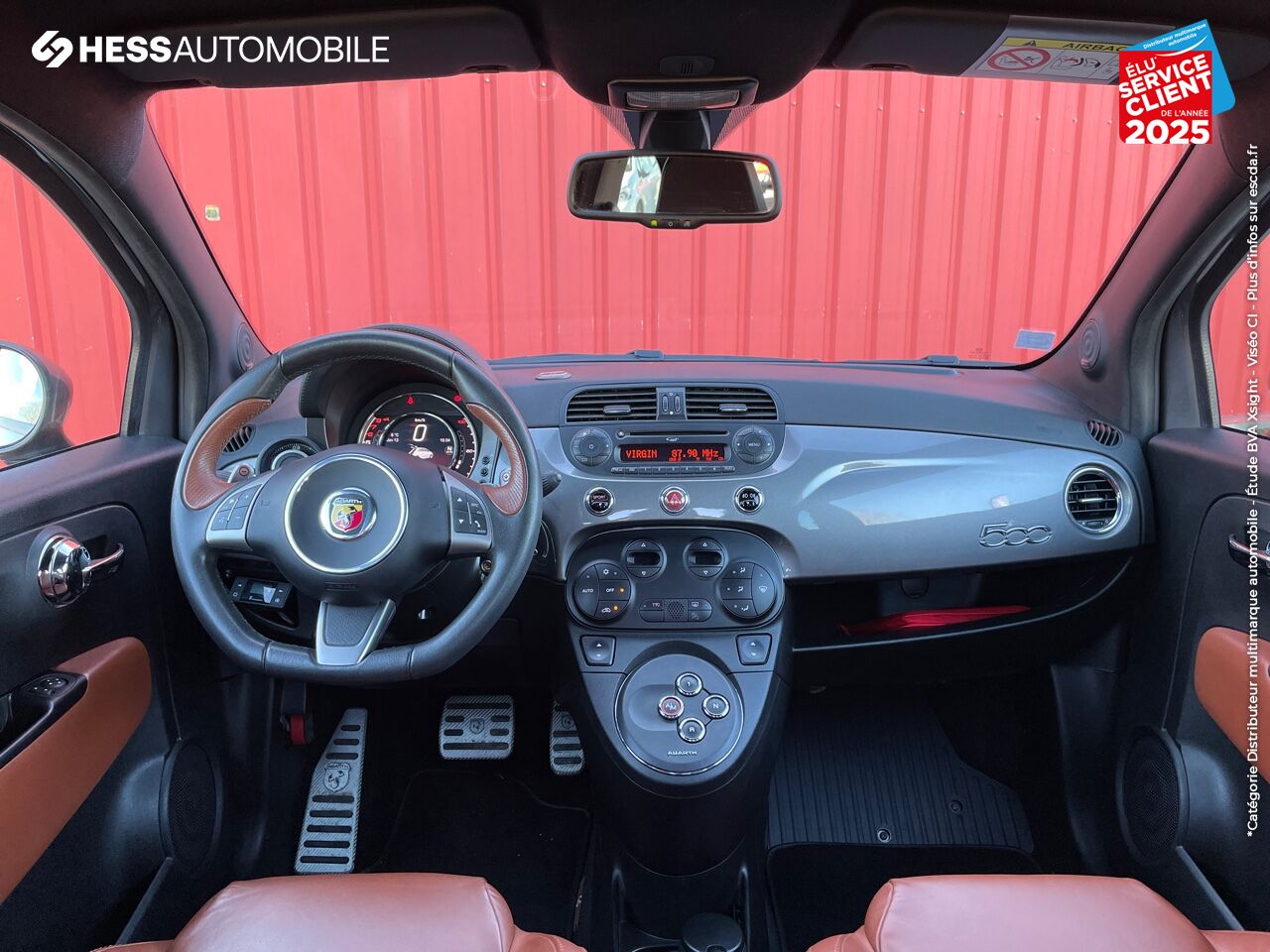 Véhicule d'occasion ABARTH 500 1.4 TURBO T-JET 160CH 595 TURISMO BVA BI-XENON PALETTES JA17 chez Fiat Mulhouse