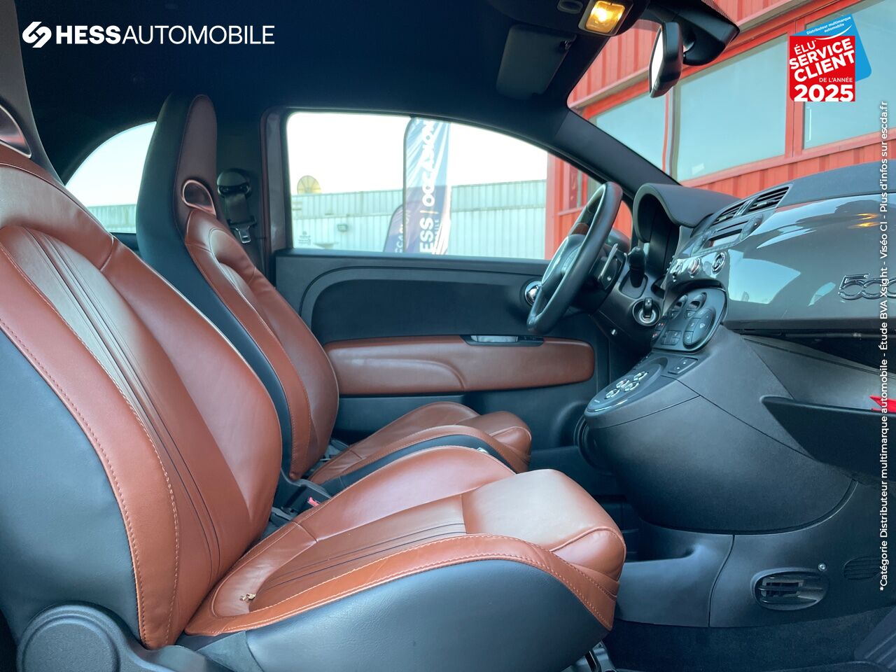 Véhicule d'occasion ABARTH 500 1.4 TURBO T-JET 160CH 595 TURISMO BVA BI-XENON PALETTES JA17 chez Fiat Mulhouse