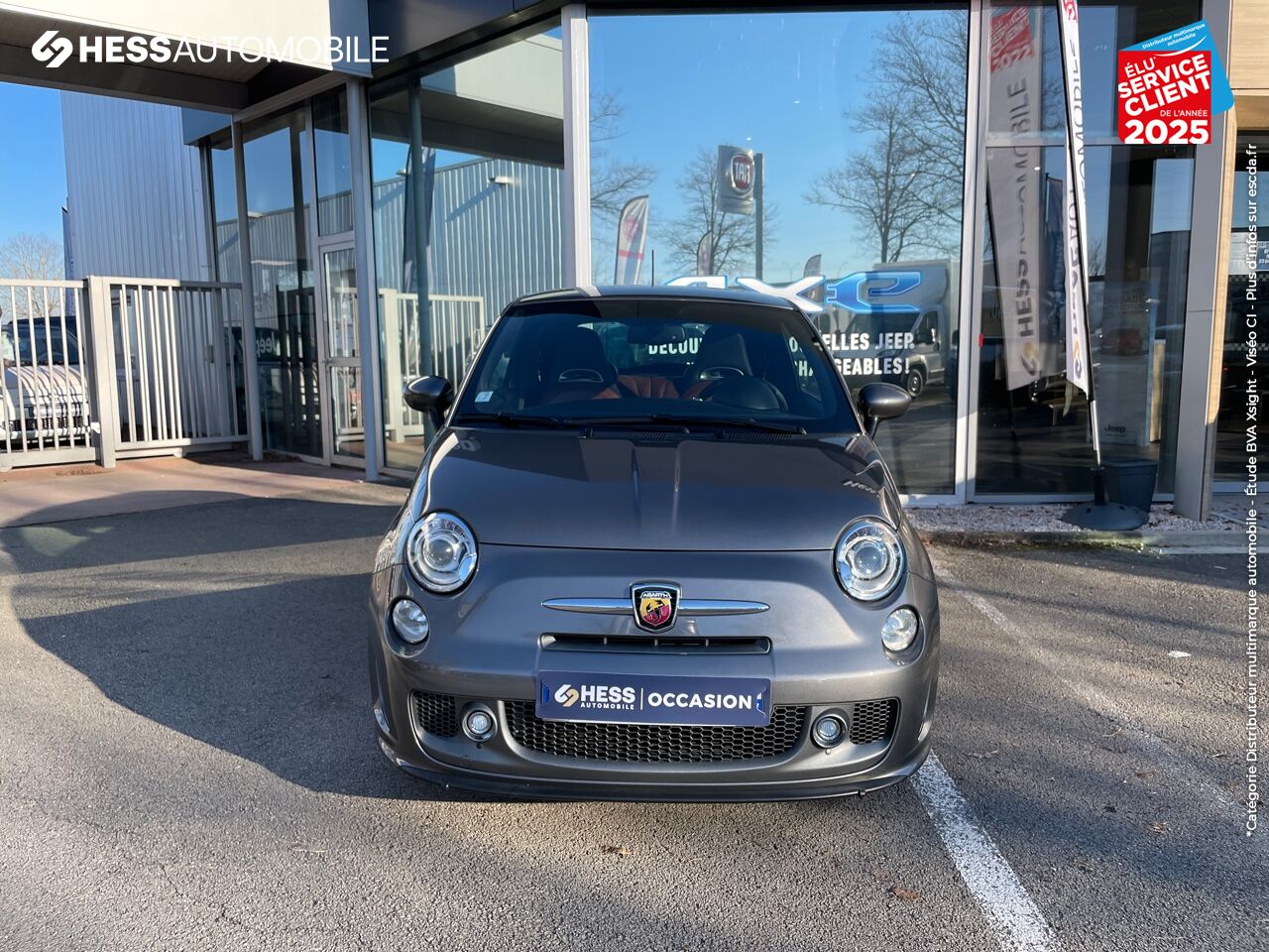 Véhicule d'occasion ABARTH 500 1.4 TURBO T-JET 160CH 595 TURISMO BVA BI-XENON PALETTES JA17 chez Fiat Mulhouse
