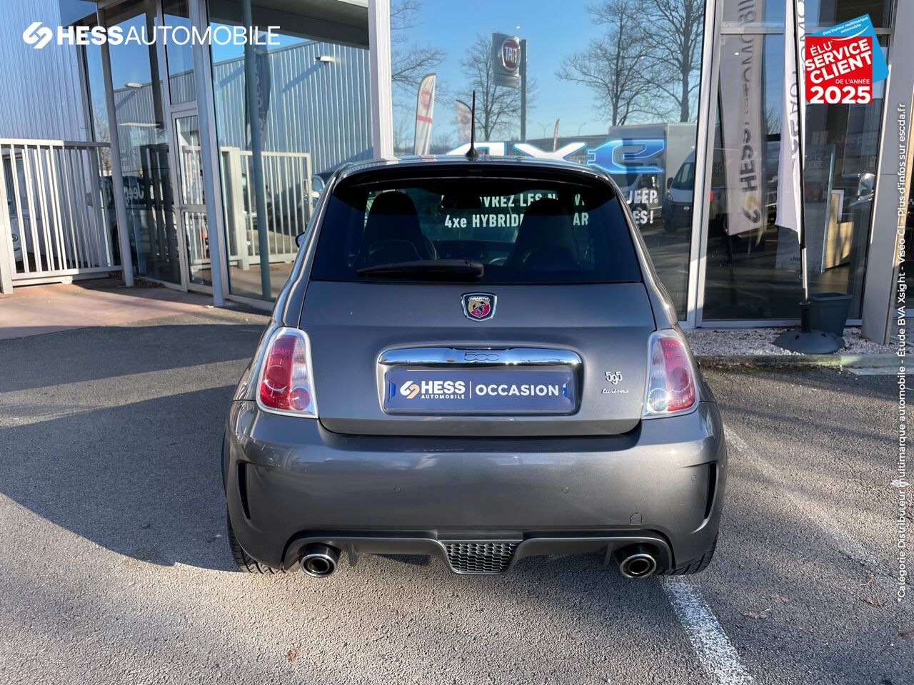 Véhicule d'occasion ABARTH 500 1.4 TURBO T-JET 160CH 595 TURISMO BVA BI-XENON PALETTES JA17 chez Fiat Mulhouse