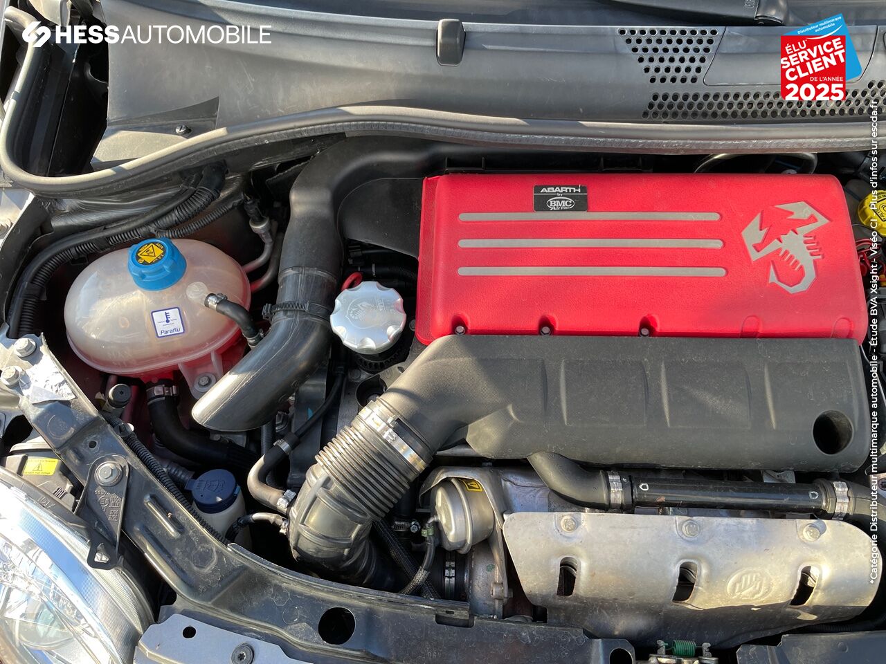 Véhicule d'occasion ABARTH 500 1.4 TURBO T-JET 160CH 595 TURISMO BVA BI-XENON PALETTES JA17 chez Fiat Mulhouse